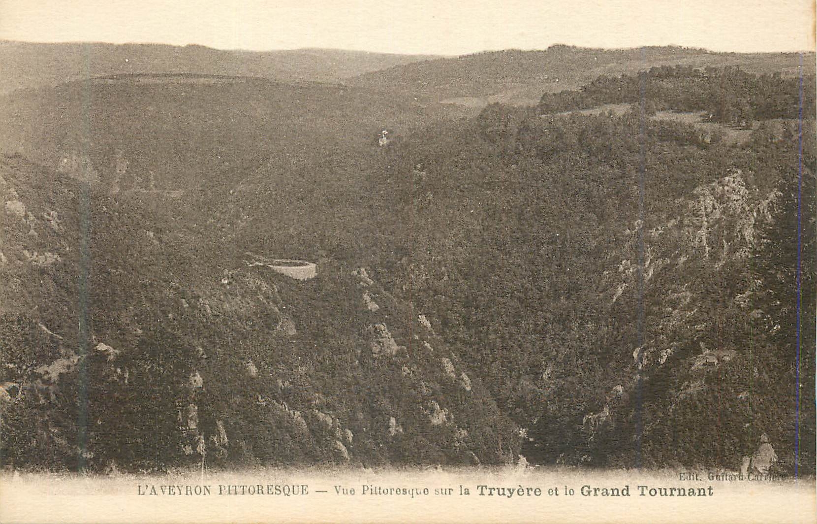 CPA L'Aveyron Pittoresque Vue Pittoresque sur la Truyere et le Grand Tournant