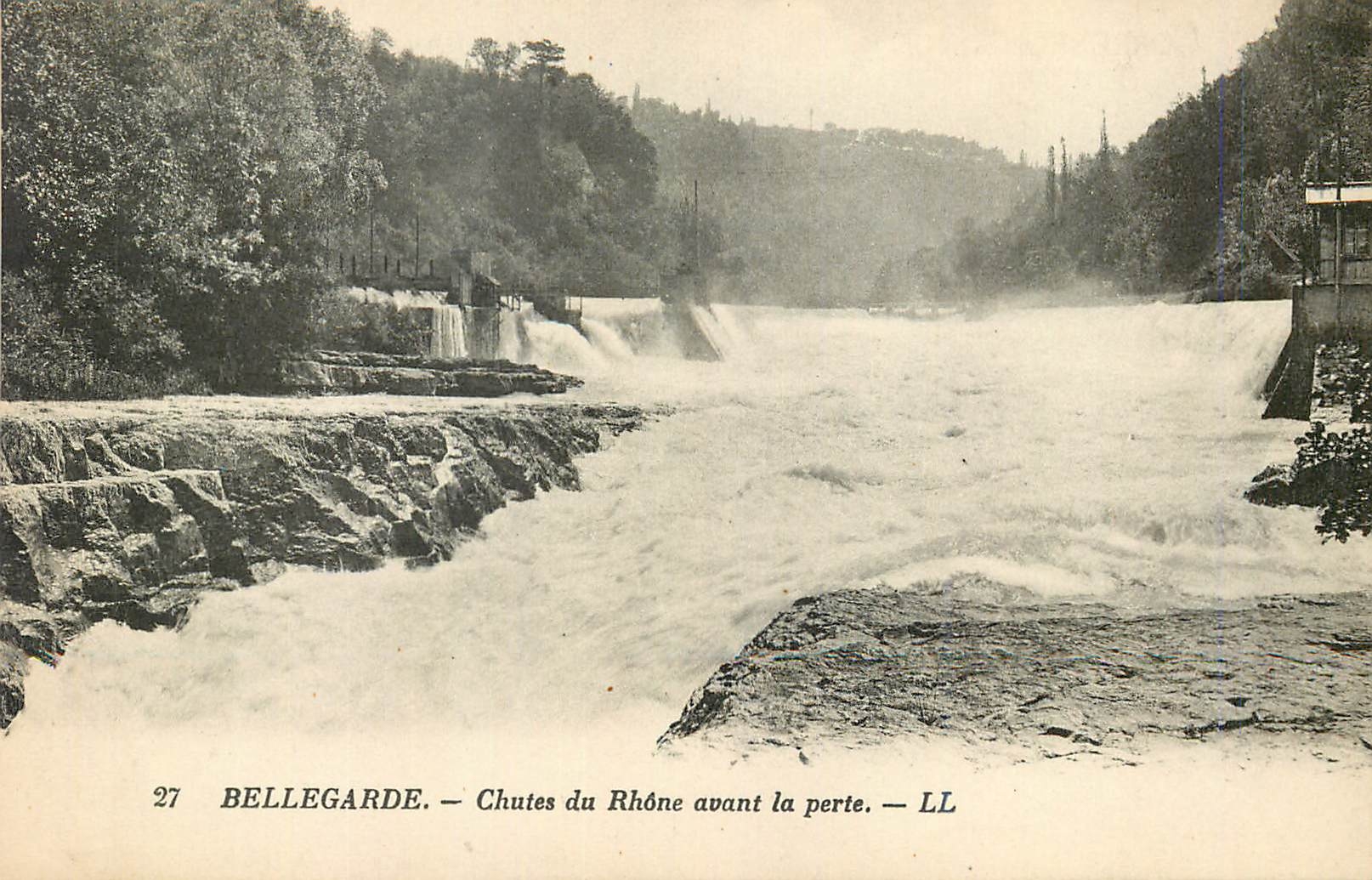 CPA Bellegarde Chutes du Rhone avant la Perte