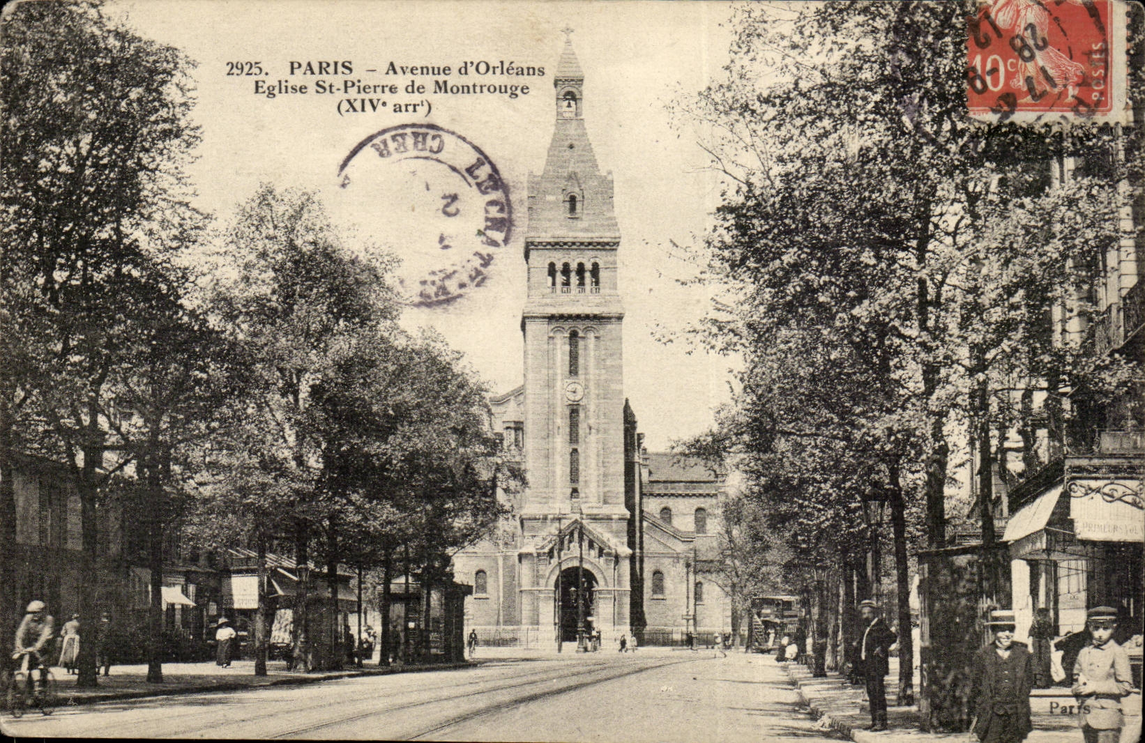 Paris 14 -- Avenue of Orleans - Church Saint Pierre of Montrouge - CPA