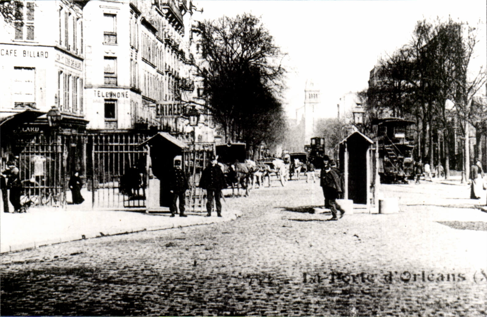 WIEDERGABE Paris-14 das Gatter von Orleans CPA