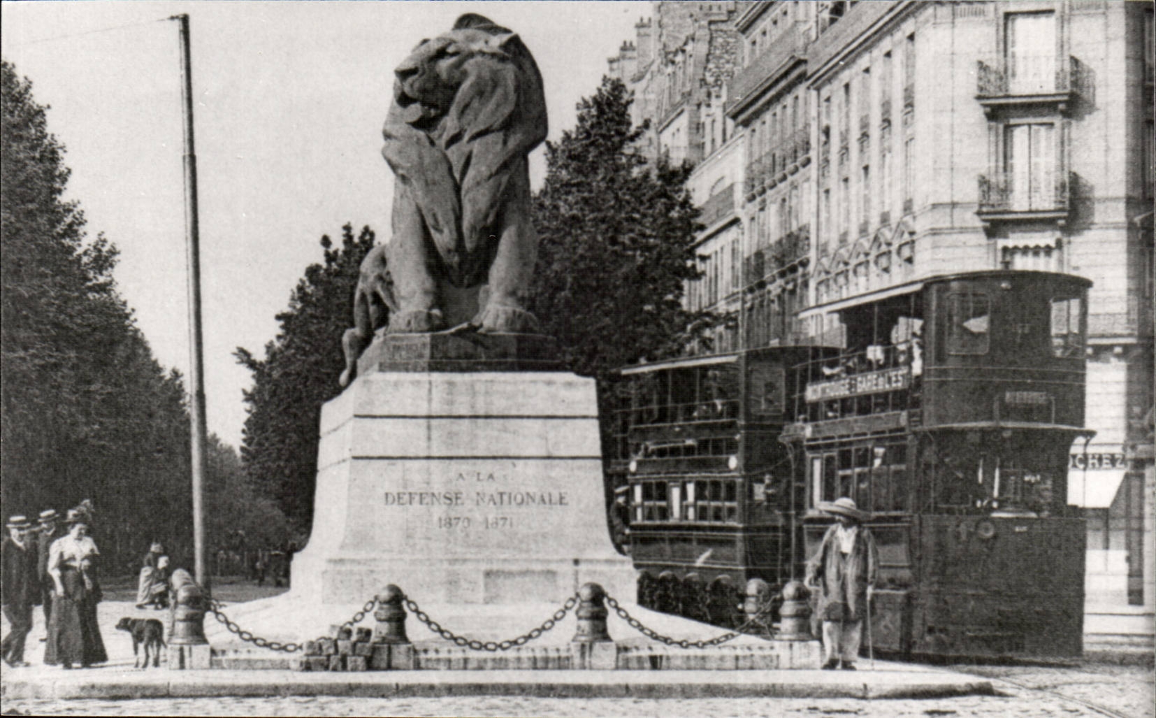 WIEDERGABE Paris-14 - der Lowe von Belfort - Denfert Rochereau setzen - CPA