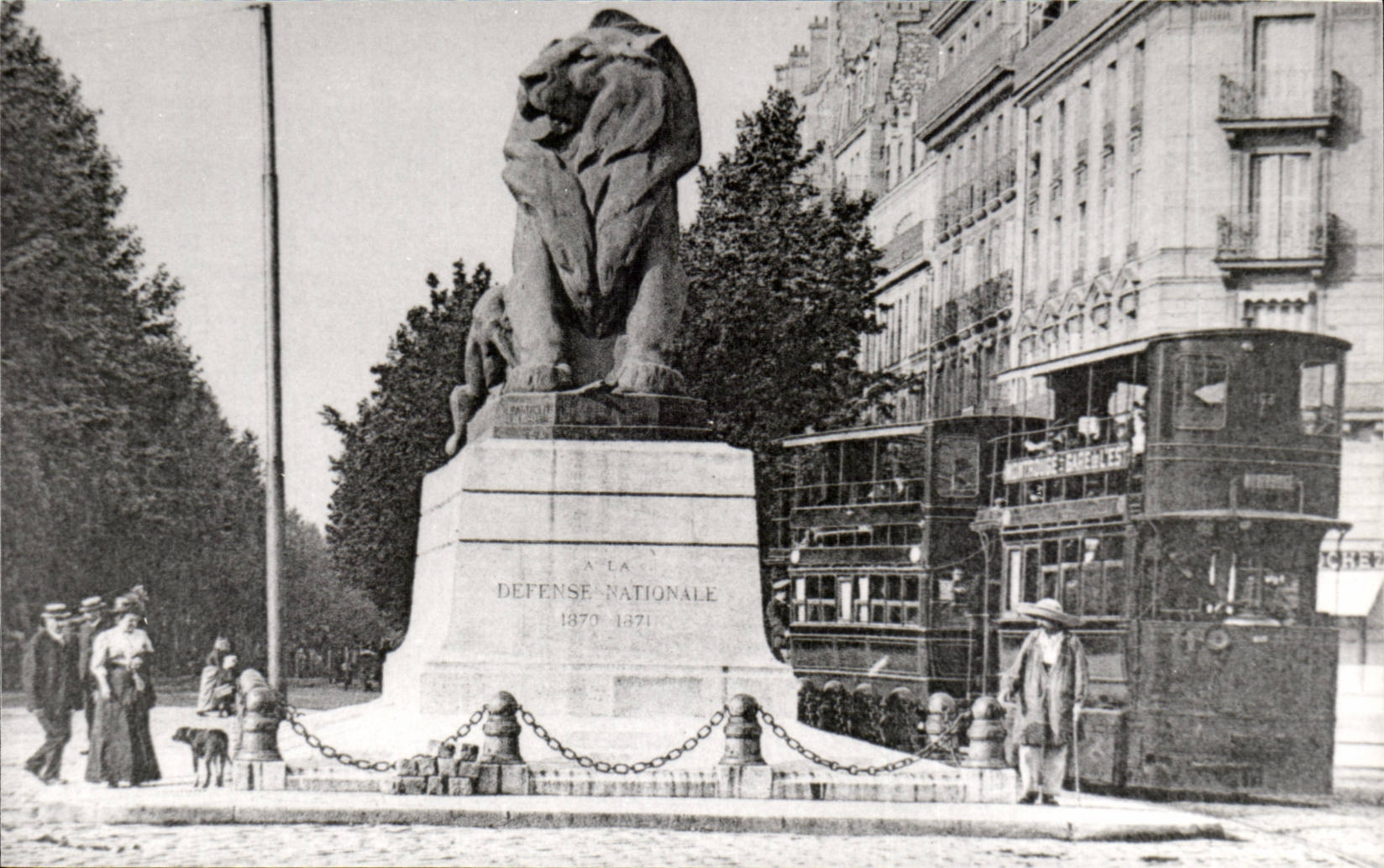 WIEDERGABE Paris-14 - Lowe von Belfort - Denfert Rochereau setzen - CPA