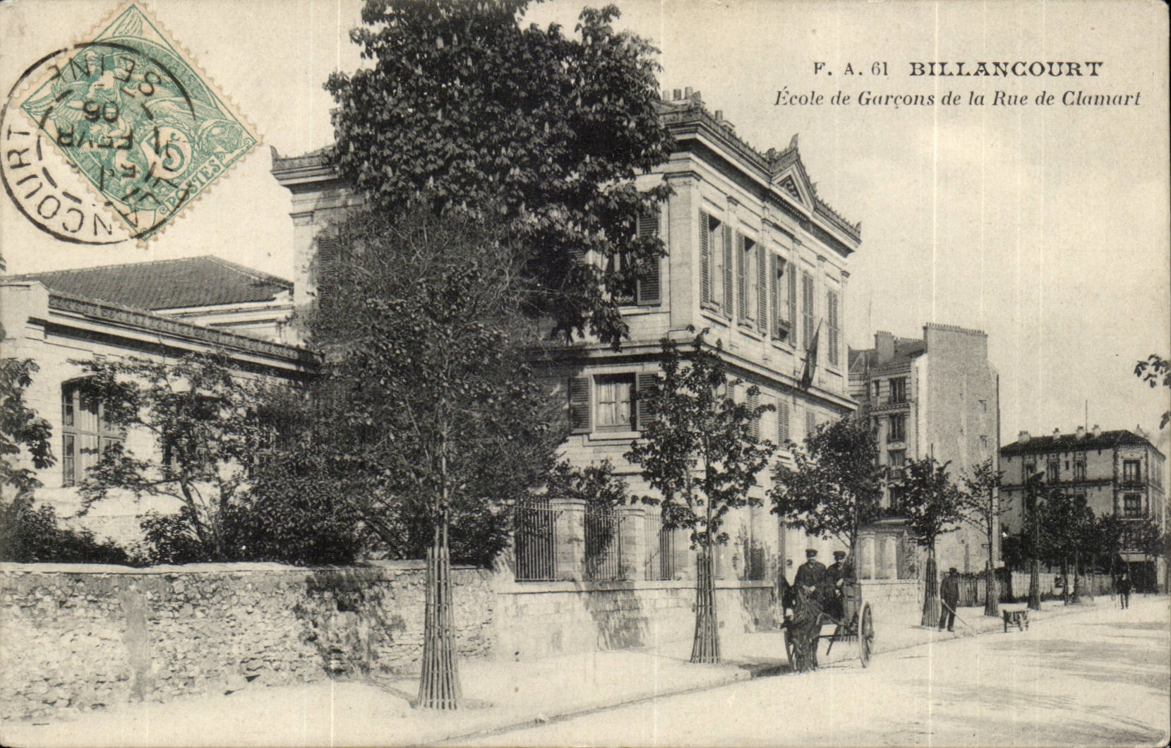 Paris (14) Billancourt-School of the Boys of the Street of Clamort-ass-CPA--CPA