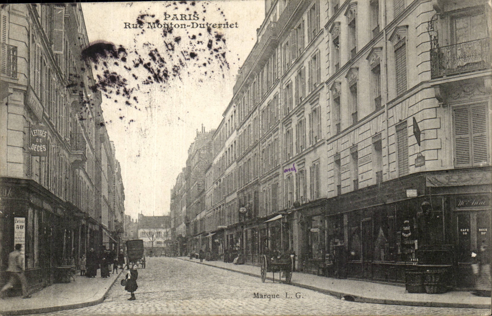 Paris (14) Street Sheep-Duvernet-Mark --CPA