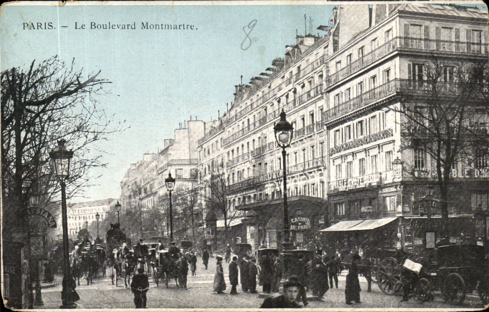 Paris (14) the Montmatre Boulevard --CPA