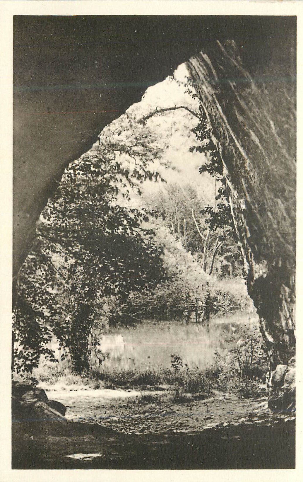 CPA Grottes d'Arcy sur Cure (Yonne) Entree de la Grotte des Fees