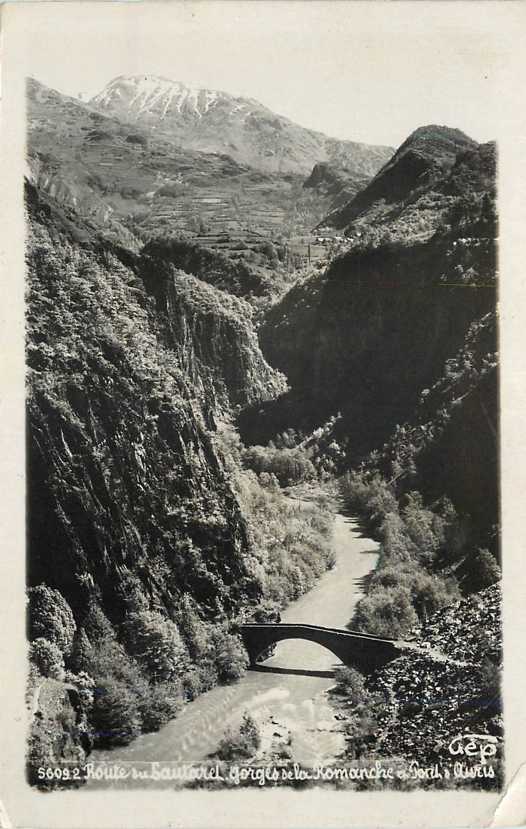 CPA Route Subautarel Gorges de la Romanche 