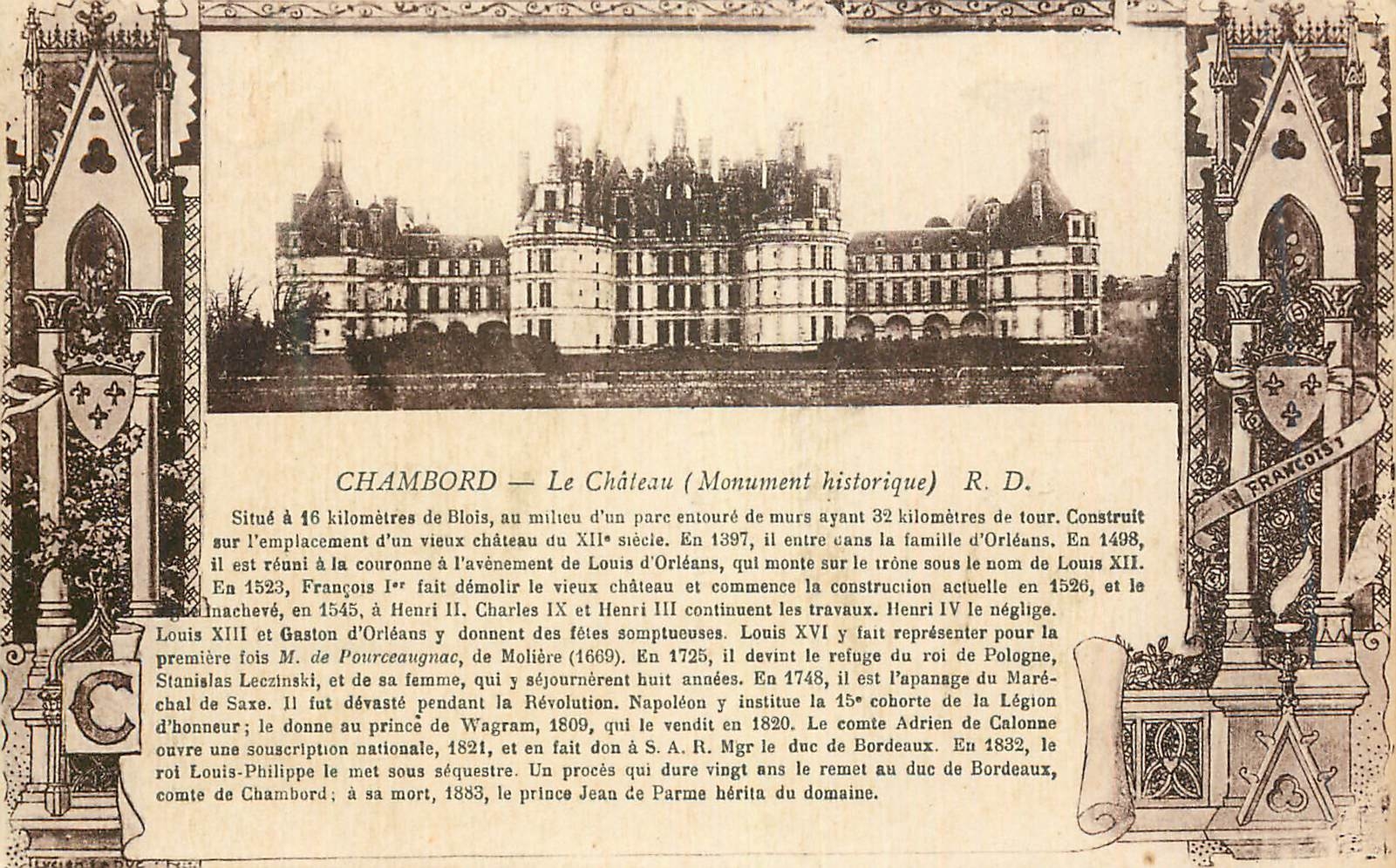 CPA Chambord le Chateau (Monument Historique) RD