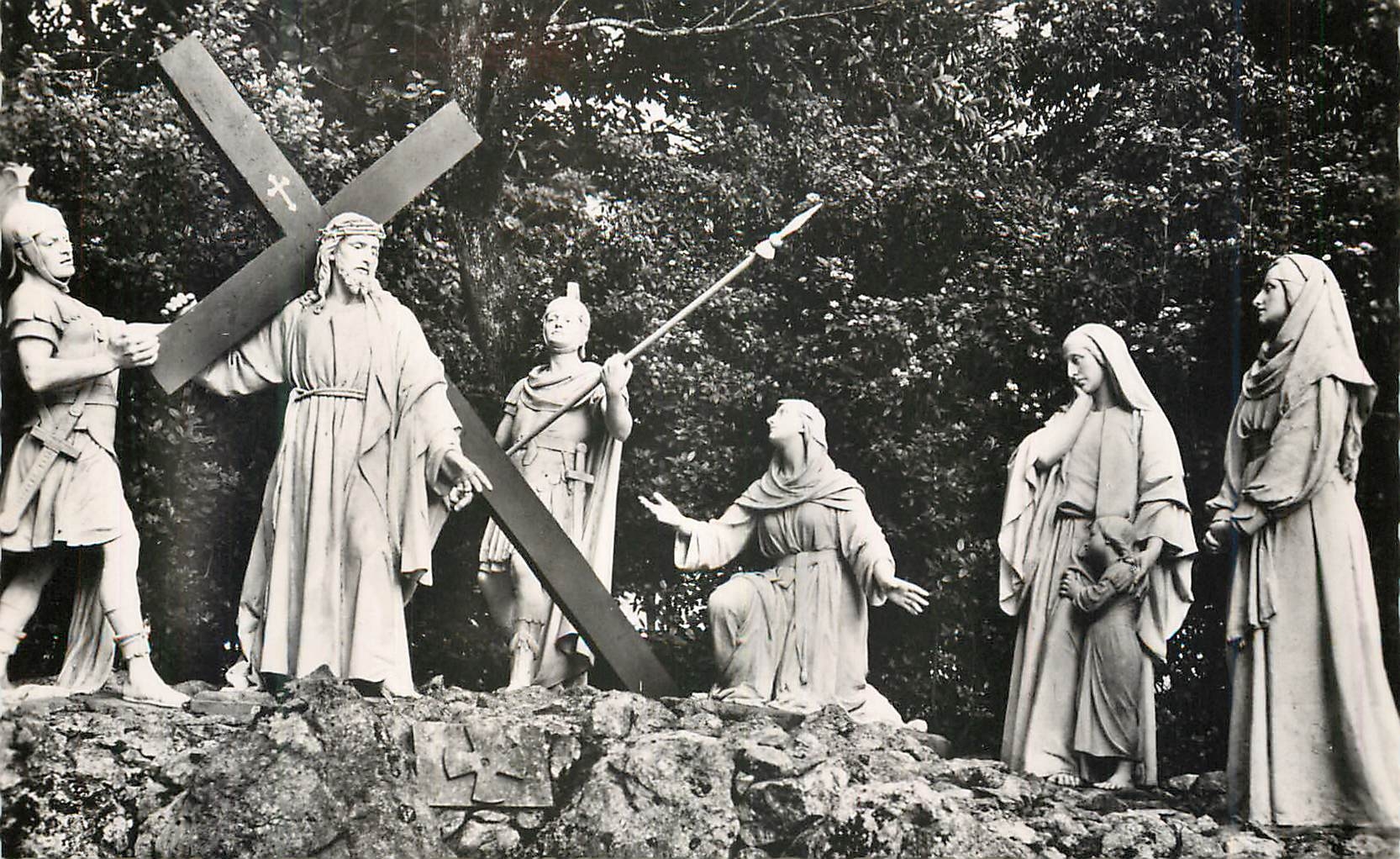 CPM Calvaire de Pontchateau 5 le Chemin de Croix (VIIIe Station) Jesus Console les Saintes Femmes