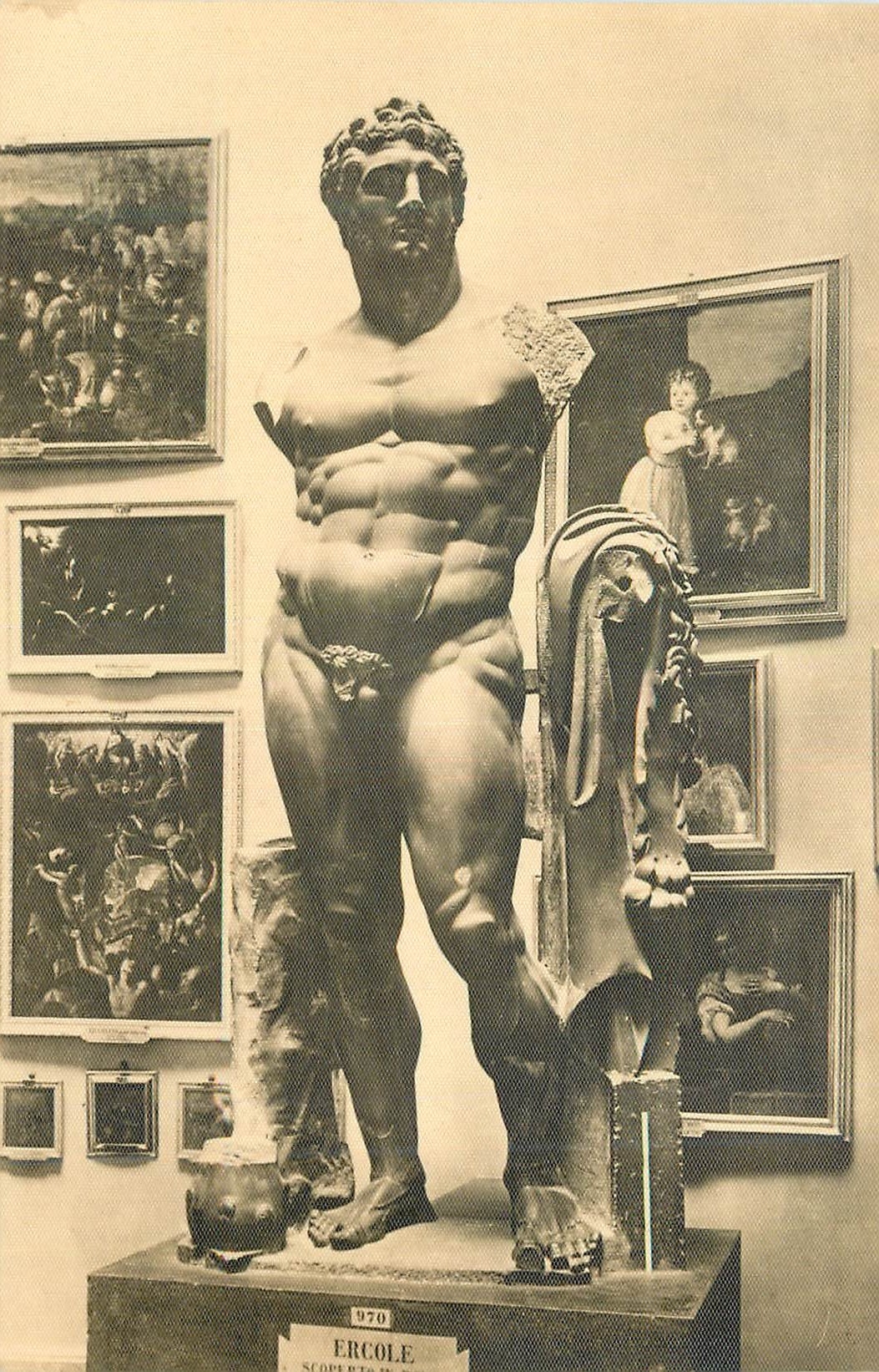 CPA Parma R Pinacoteca Ercole Scoperta in Roma Sul Palatino Nel 1724 Vera Fotografia Leonardo