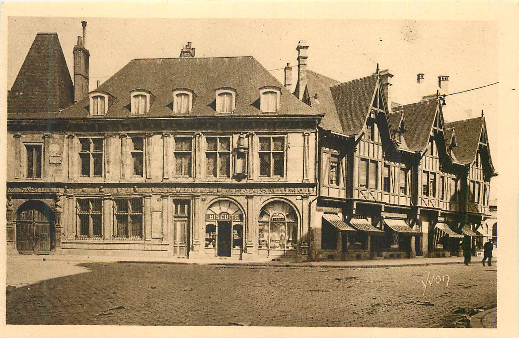 CPA La Douce France Reims vieilles Maisons Remoises et Maison de J B de la Salle