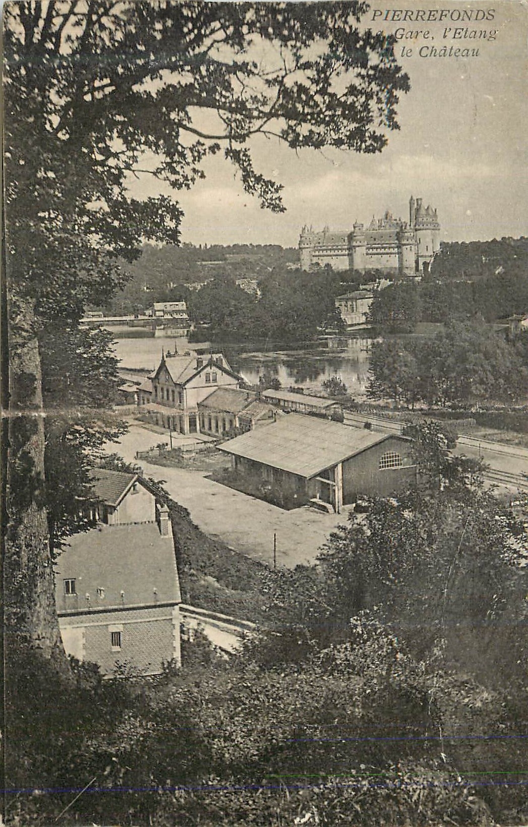 CPA Pierrefonds Gare l'Etang le Chateau