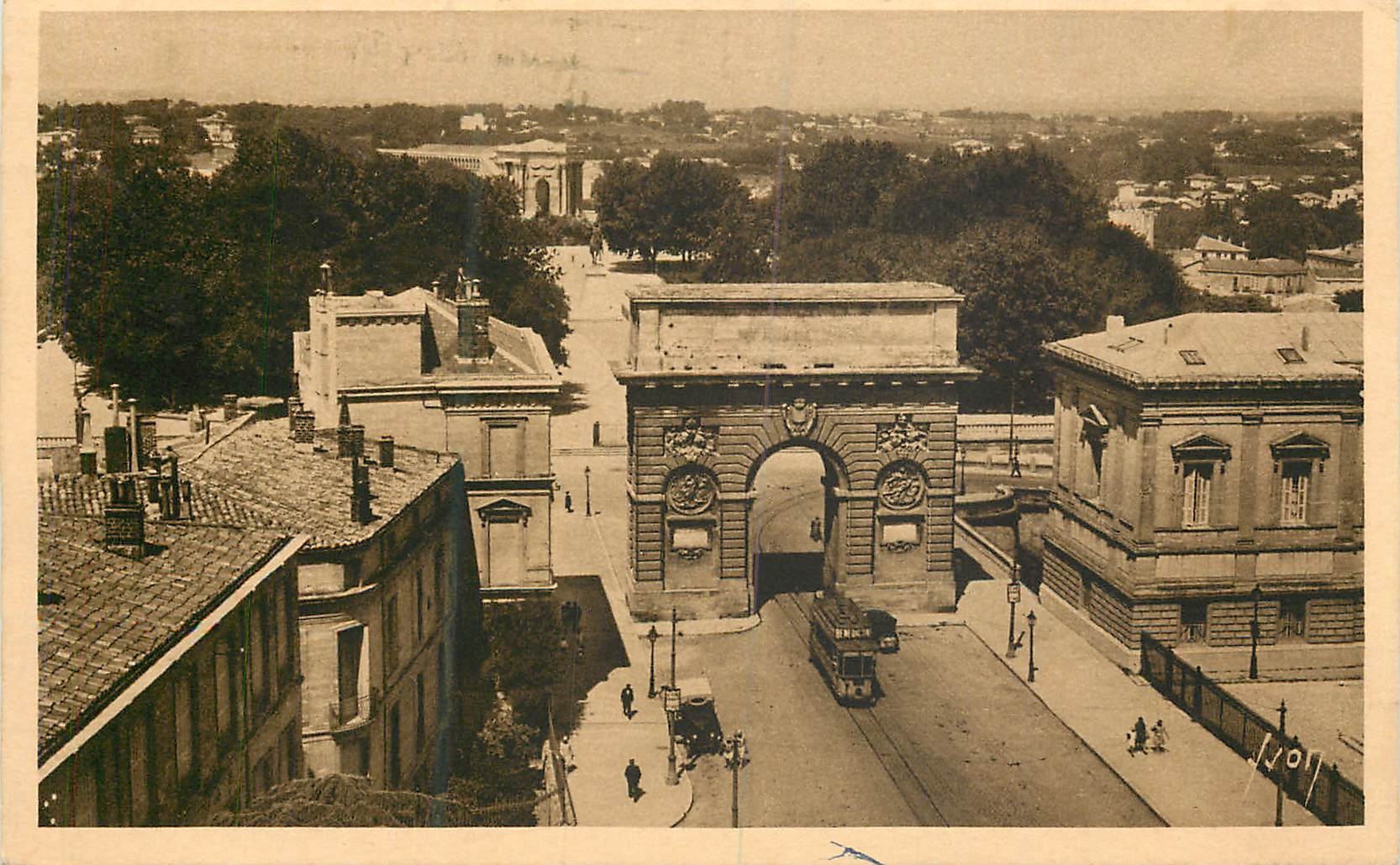 CPA Montpellier l'Arc de Triomphe