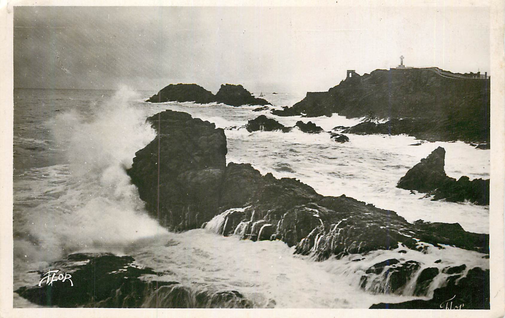 CPM Saint Lunaire le Decolle Maree Montante par Gros Temps