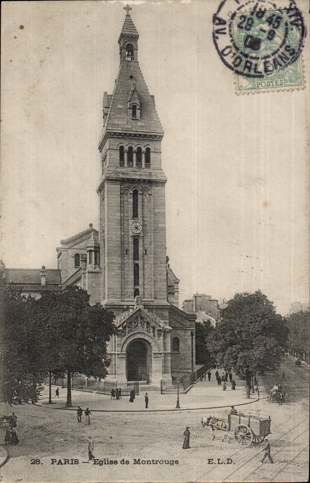 Paris (14) the St-Pierre Church of Montrouge-St Pierre off Montrouge Church - CPA