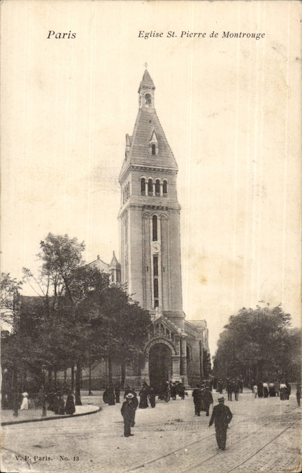 Paris (14) the St-Pierre Church of Montrouge-St Pierre off Montrouge Church - CPA