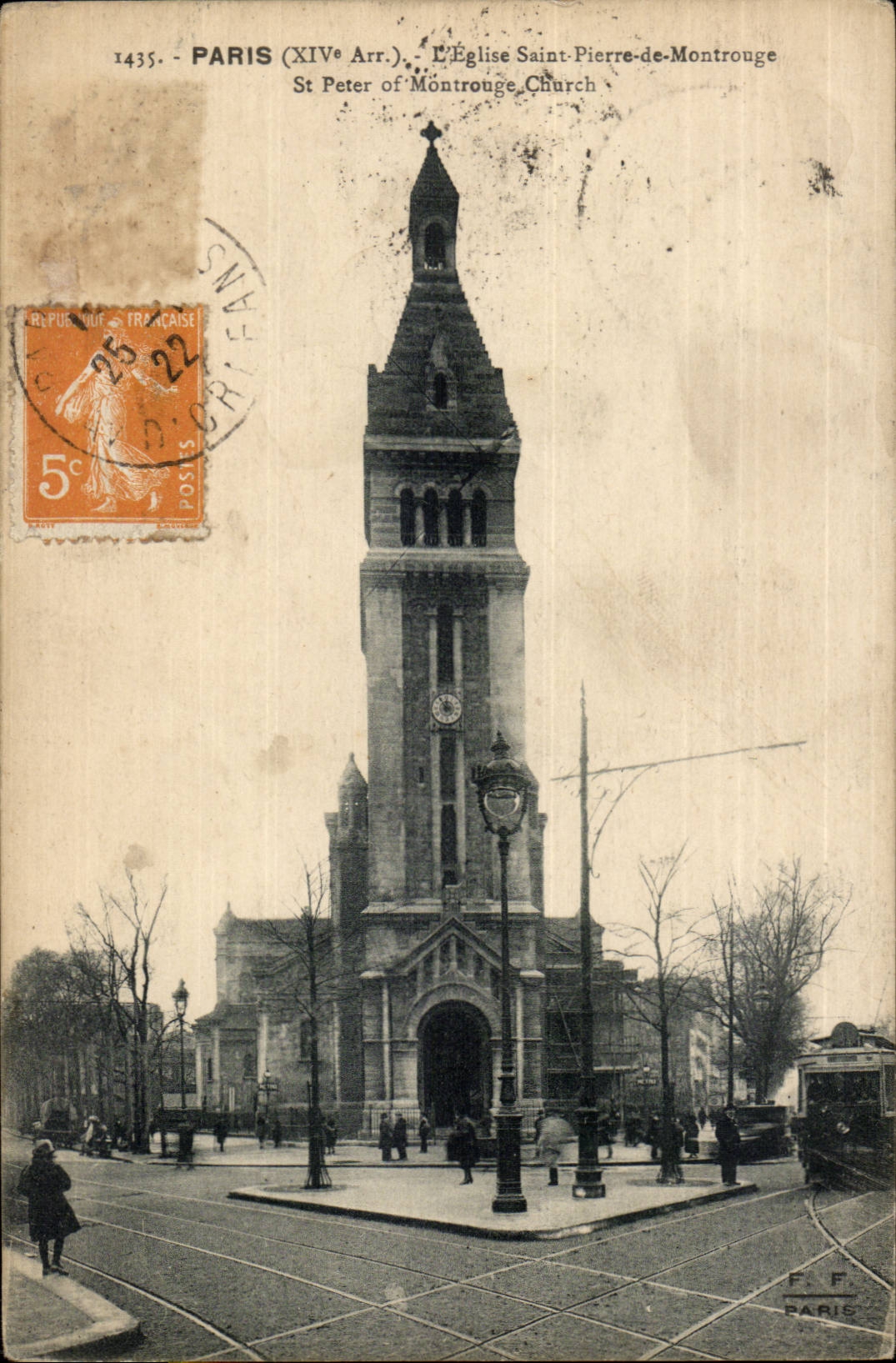 Paris (14) the St-Pierre Church of Montrouge-St Pierre off Montrouge Church - CPA