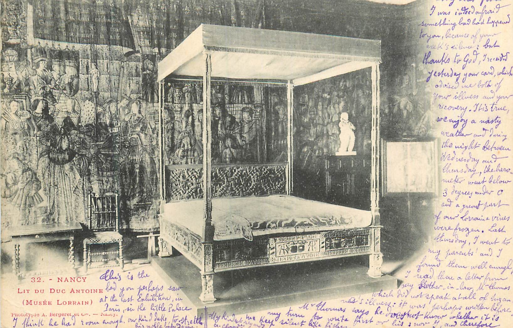 CPA Nancy Lit du Duc Antoine (Musee Lorrain)