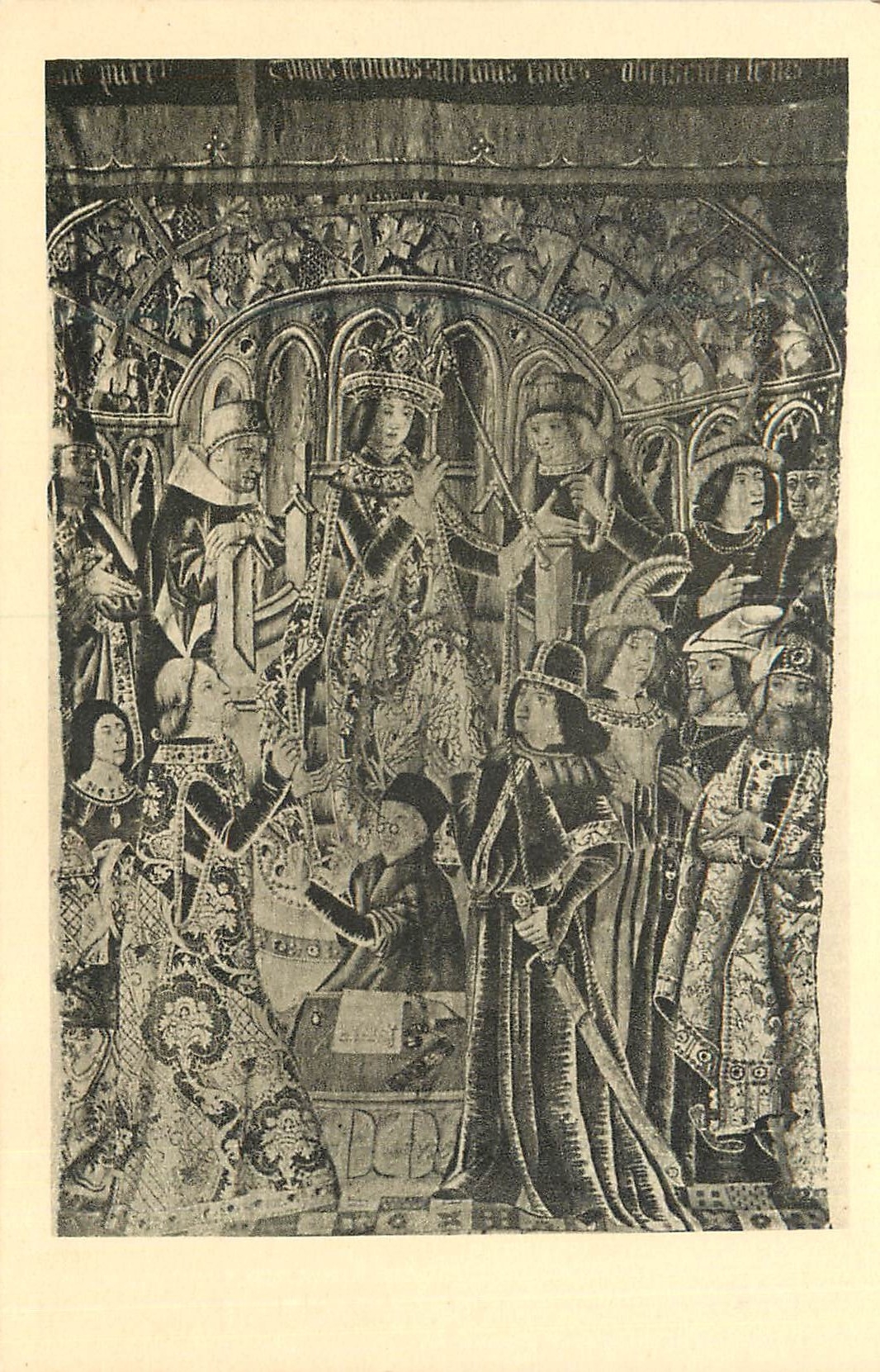 CPA Nancy Musee Historique Lorrain au Palais Ducal Repudiation de la Reine Vasthi par Assuerus (fin XVe S)