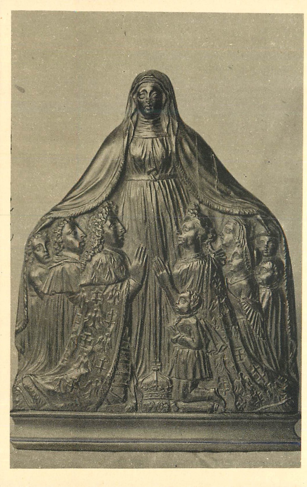 CPA Nancy Musee Historique Lorrain au Palais Ducal Notre Dame de Bonsecours Protegeant le Duc Leopold