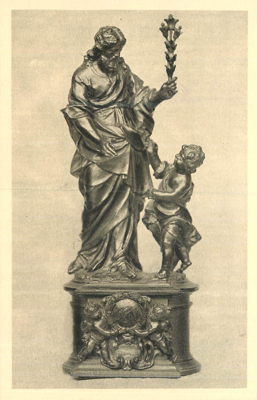 CPA Nancy Musee Historique Lorrain au Palais Ducal St Joseph Bois Sculpte d'Apres Adam (XVIIIe Siecle)