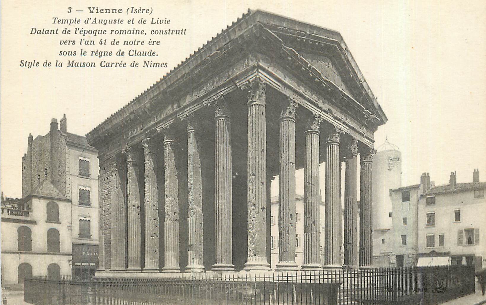 CPA Vienne (Isere) Temple d'Auguste et de Livie