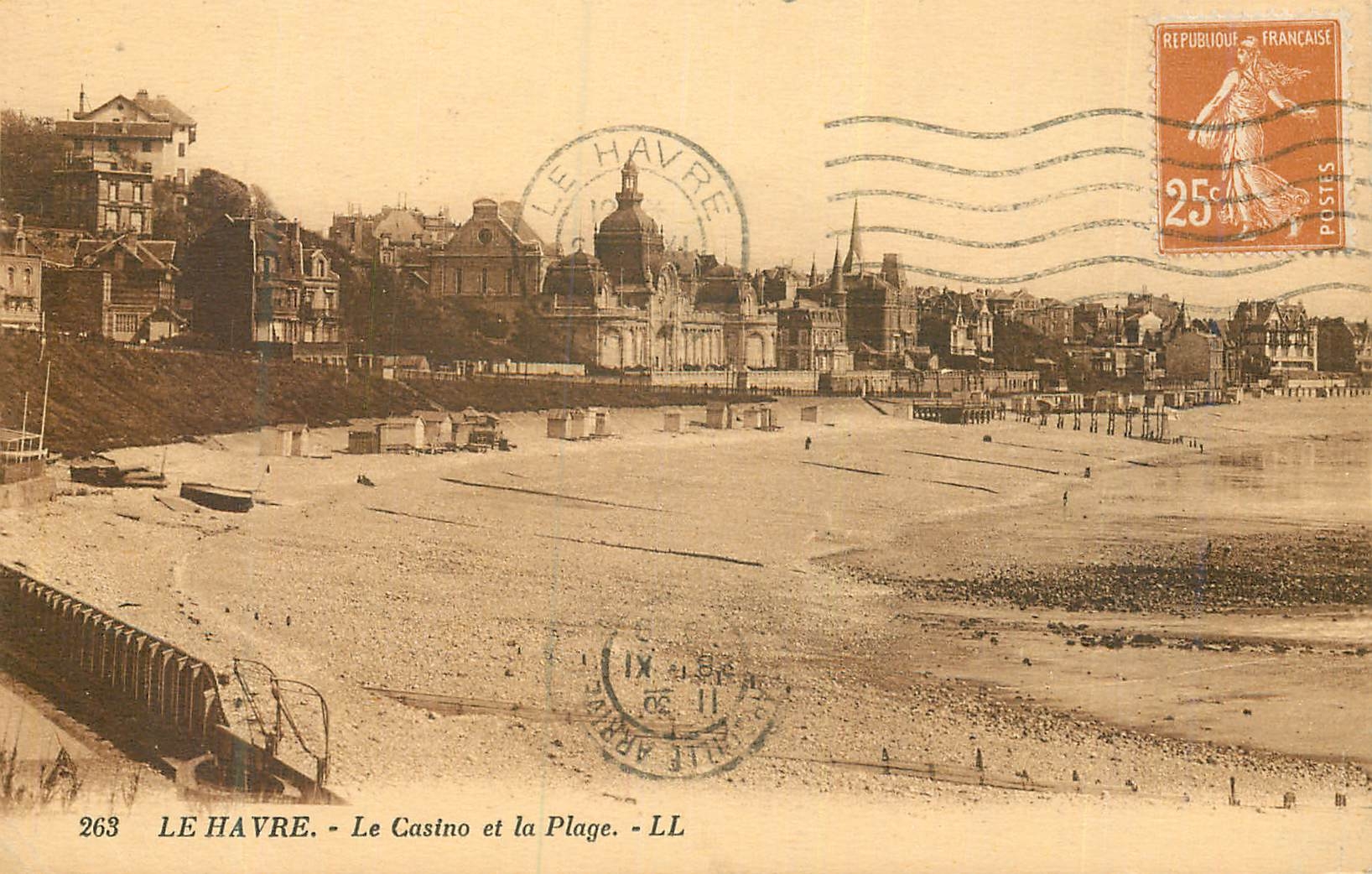 CPA le Havre le Casino et la Plage