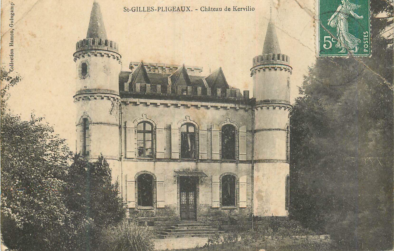 CPA St Gilles Pligeaux Chateau de Kerilio
