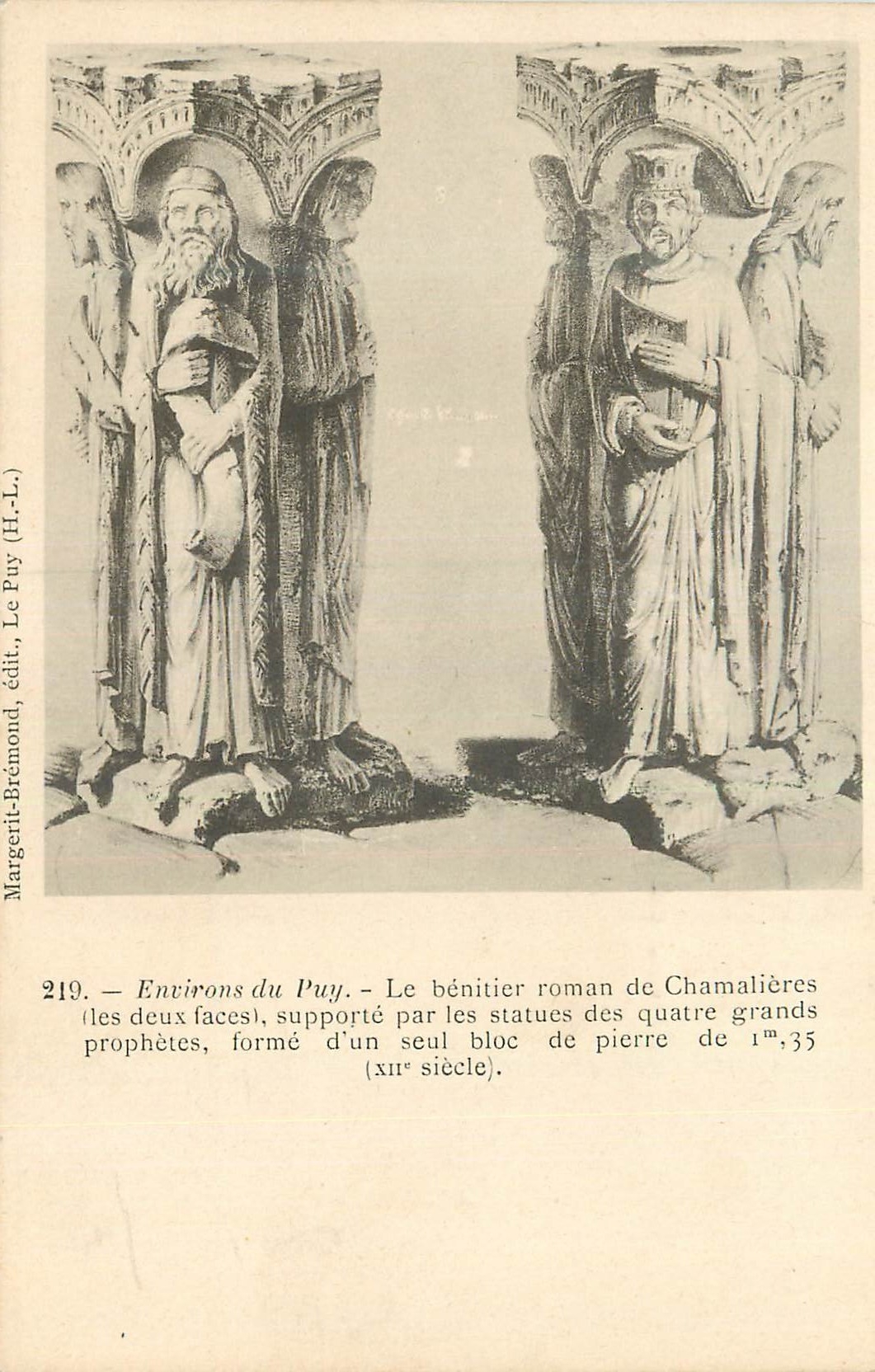 CPA Environs du Puy Le Benitier Roman de Chamalieres (Les Deux Faces)