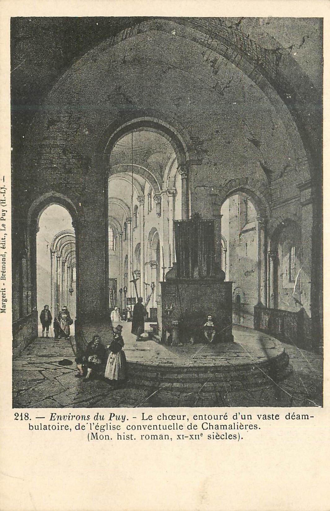 CPA Environs du Puy Le Choeur Entoure d'un Vaste Deambulatoire de L'Eglise Conventuelle de Chamalieres