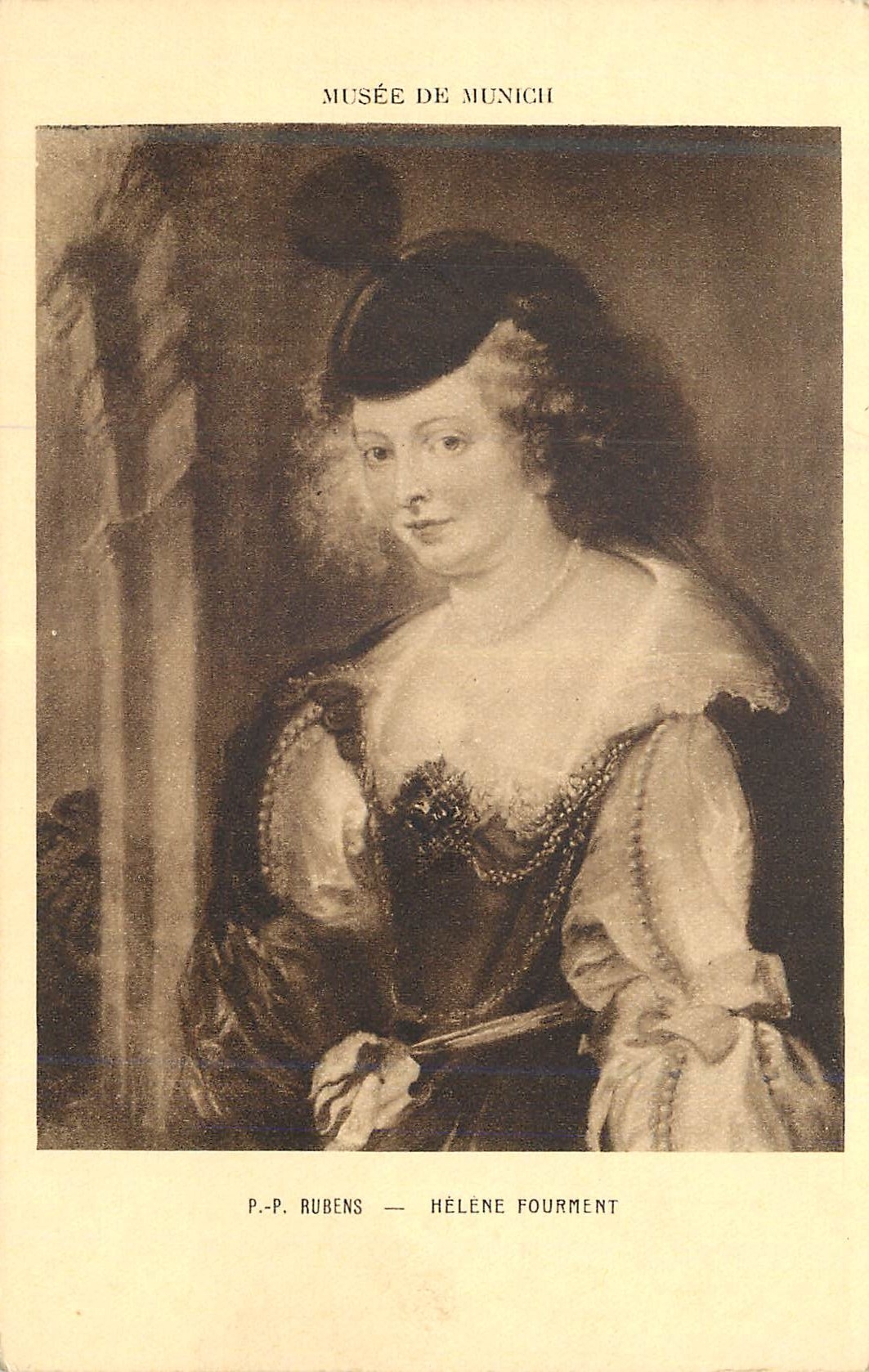 CPA Musee de Munich P P Rubens Helene Fourment