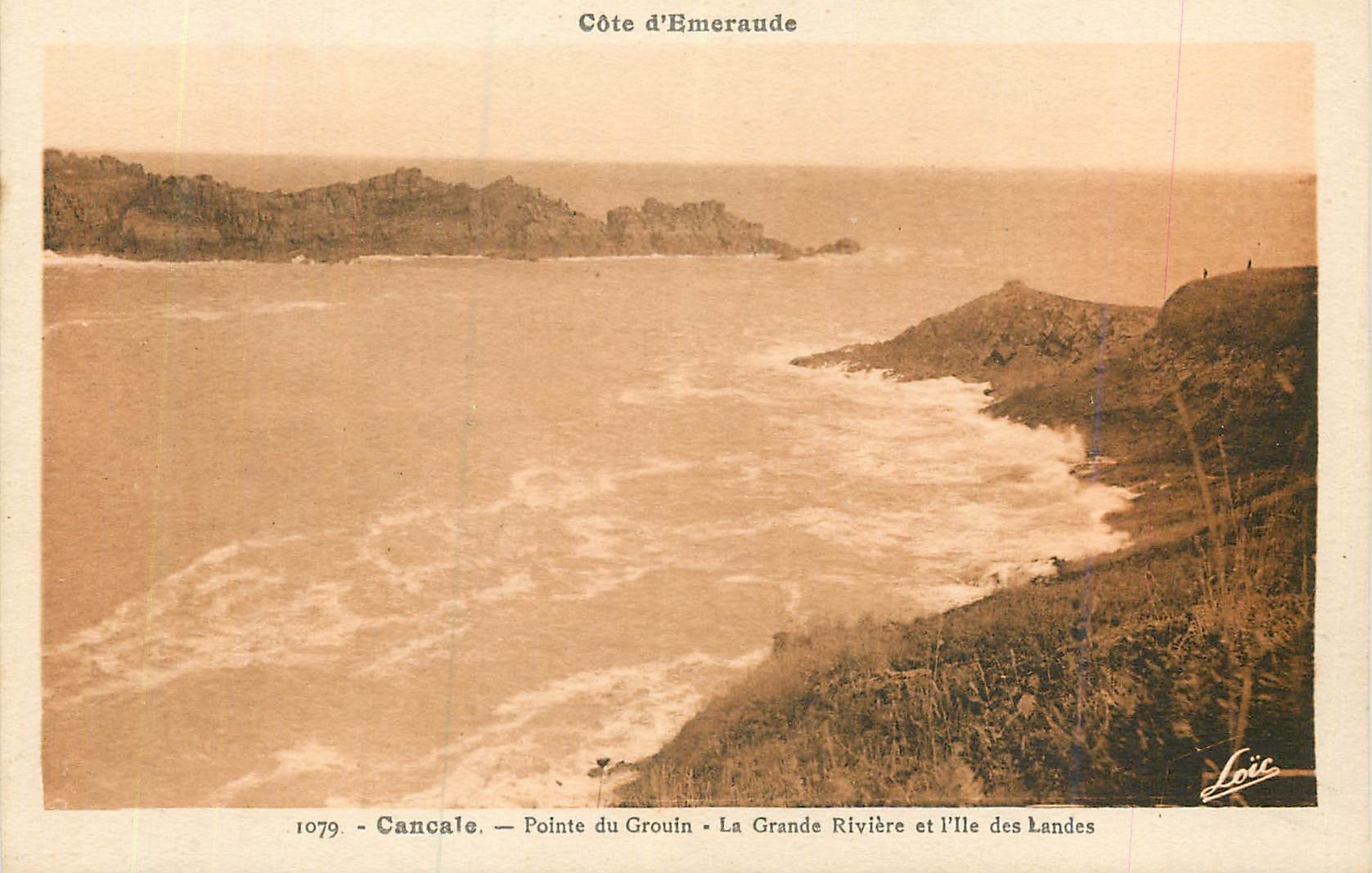 CPA Cancale Pointe du Grouin la Grande Riviere et l'Ile des Landes