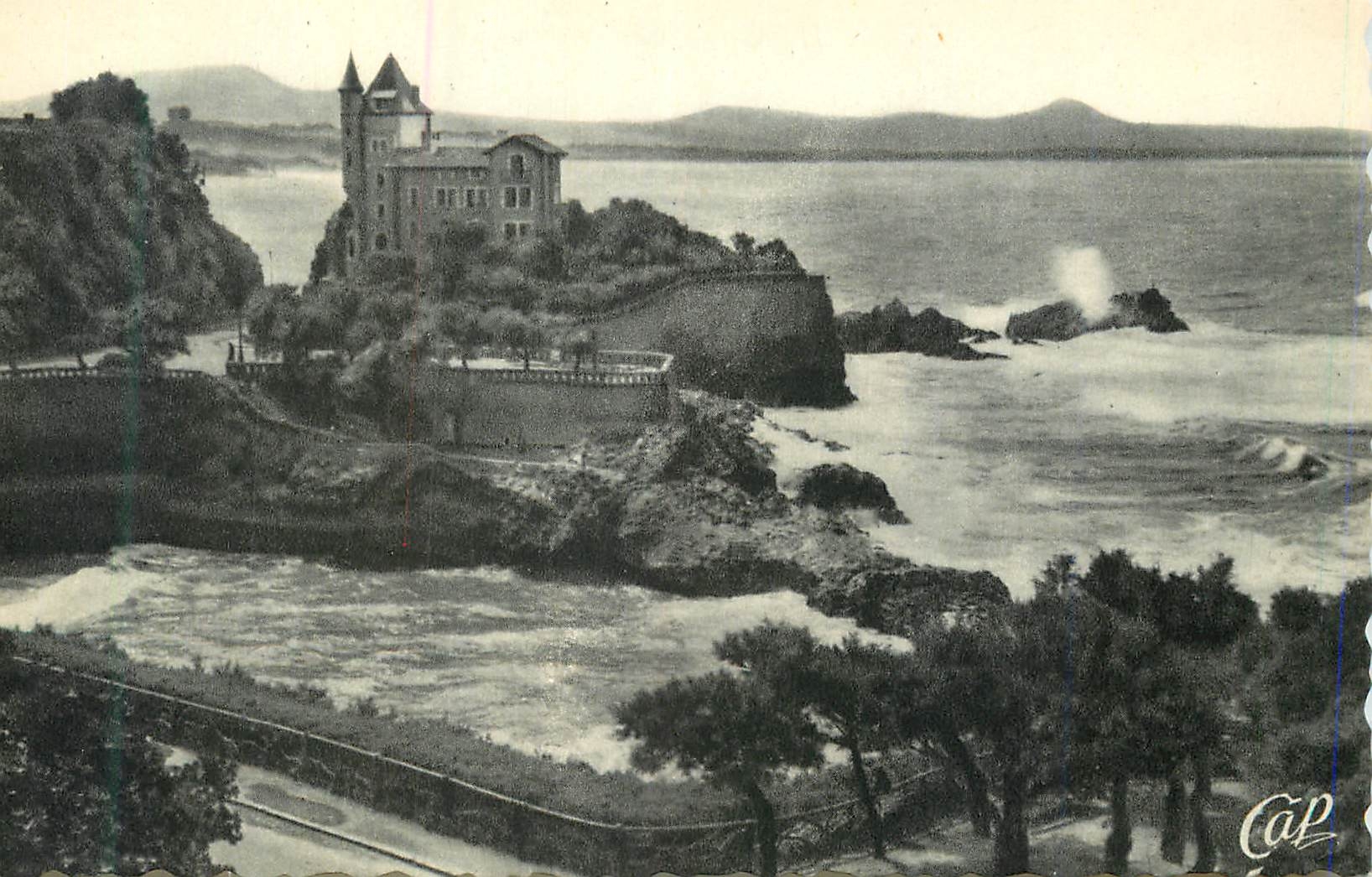 CPA Biarritz Villa Belza et Port Vieux