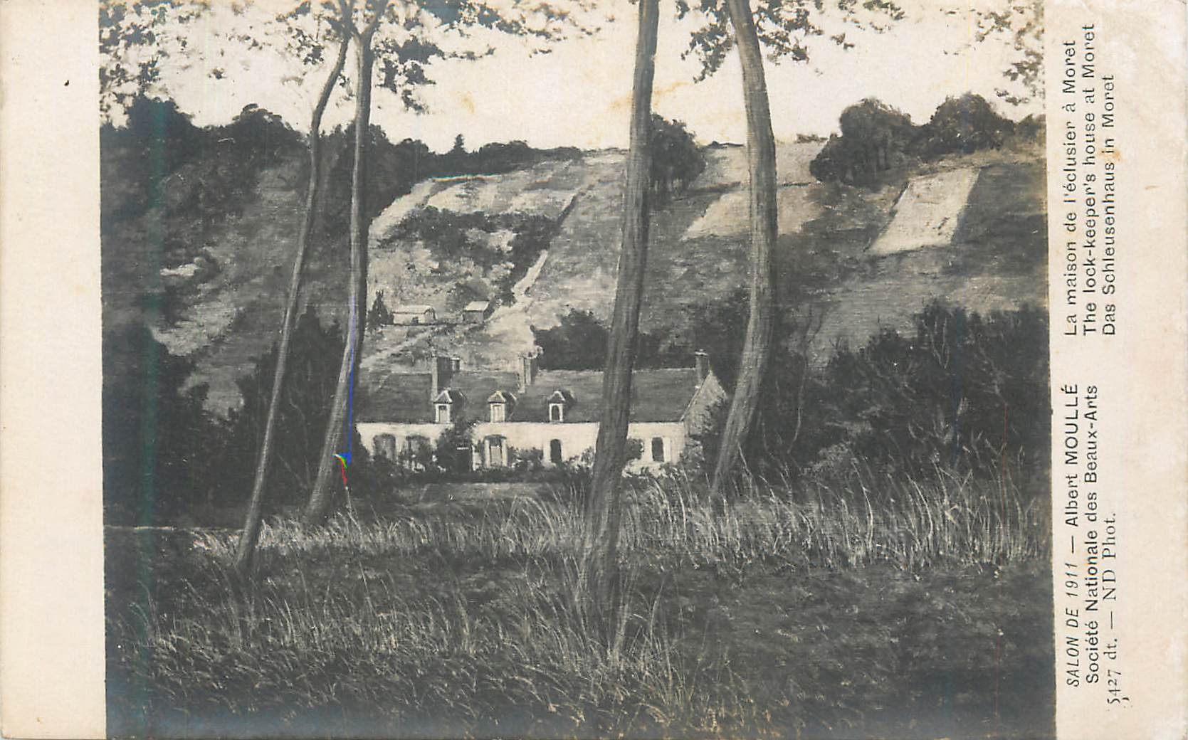CPA Salon de 1911 Albert Moulle la Maison de l'Eclusier a Moret