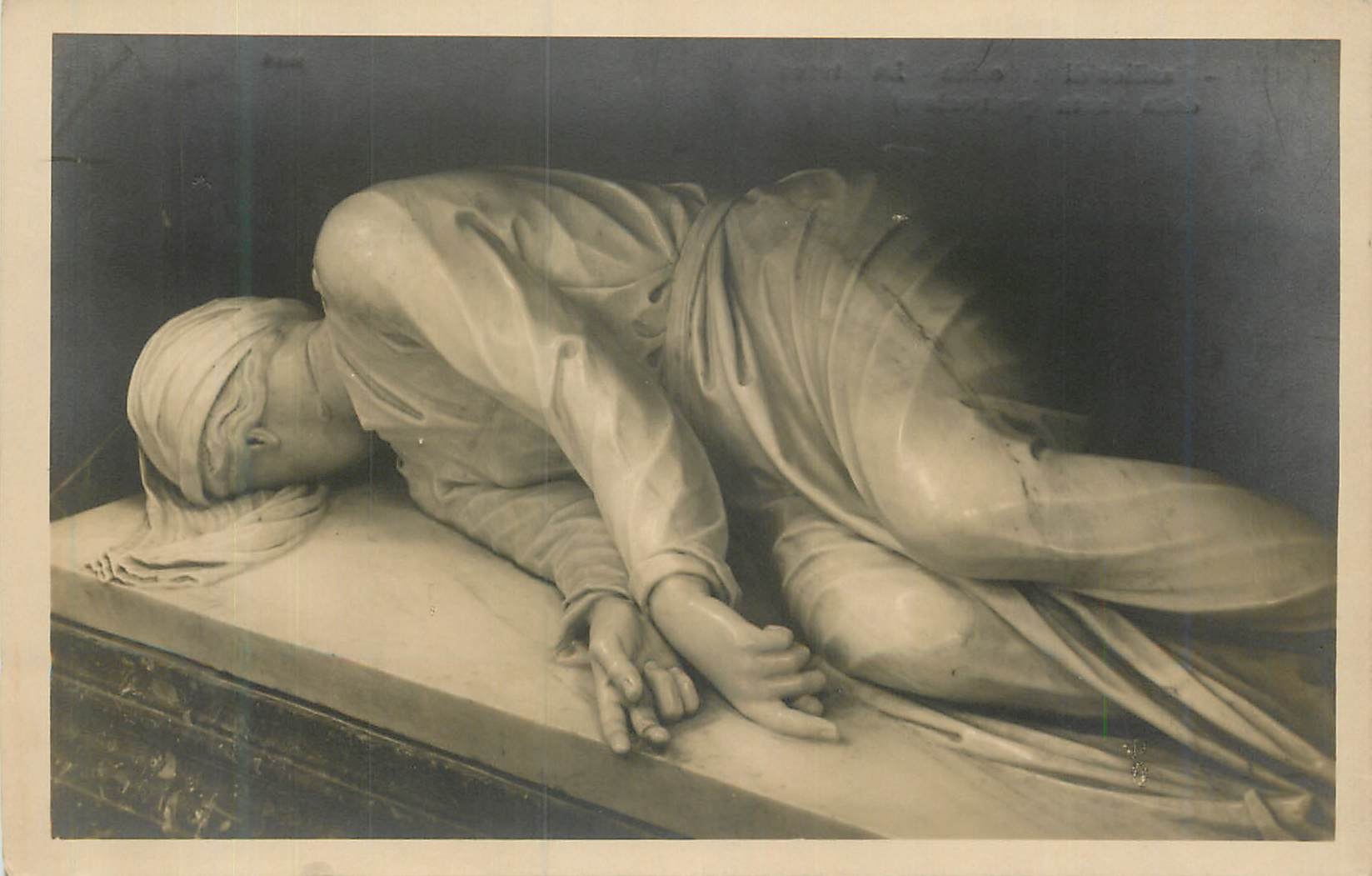 CPA Roma Basilica di S Cecilia la Statua della Santa (Particolare)