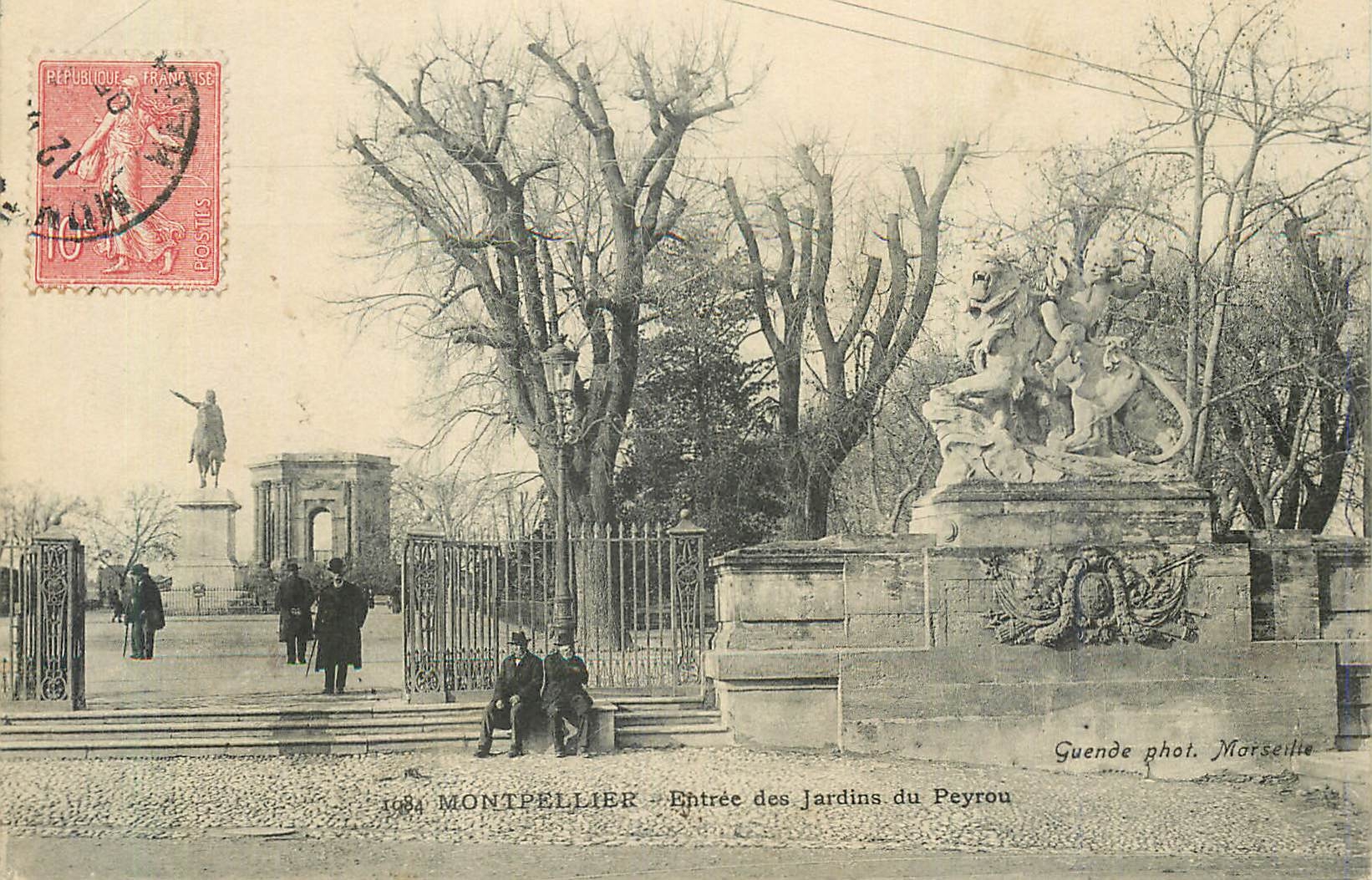 CPA Montpellier Entree des Jardins du Peyrou
