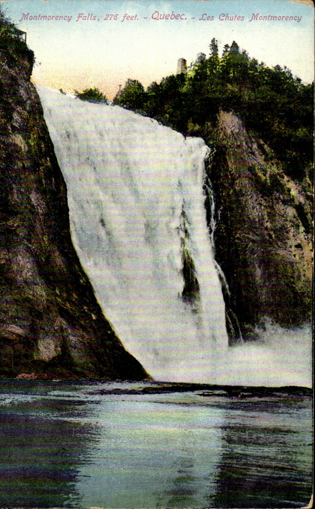 Canada - Montmorency Falls 276 feet- Quebec the Falls Montmorency- CPA