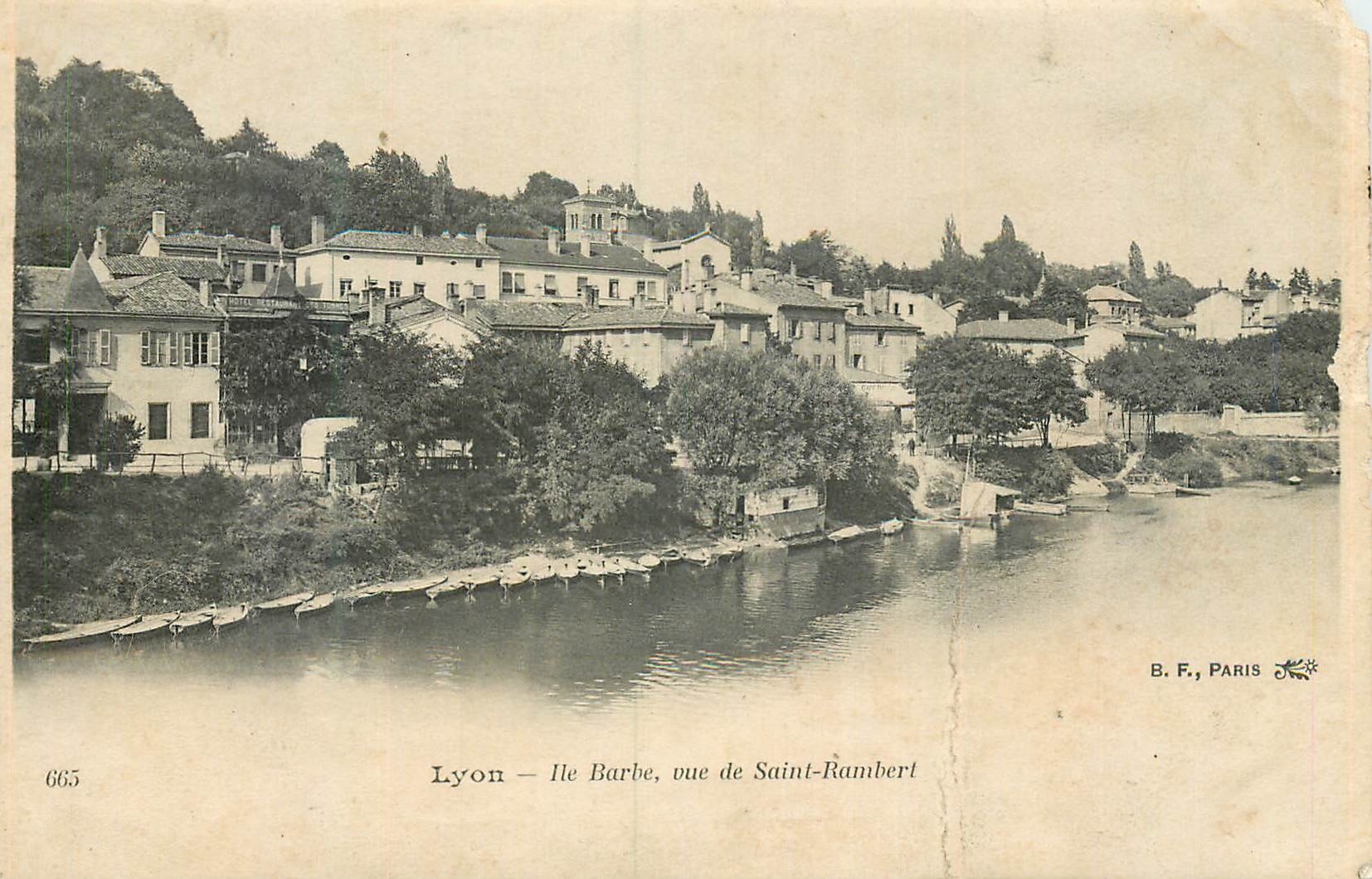 CPA Lyon ile barbe vue de saint rambert