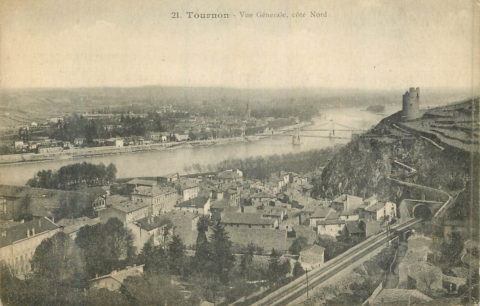 CPA 21 tournon vue generale cote nord