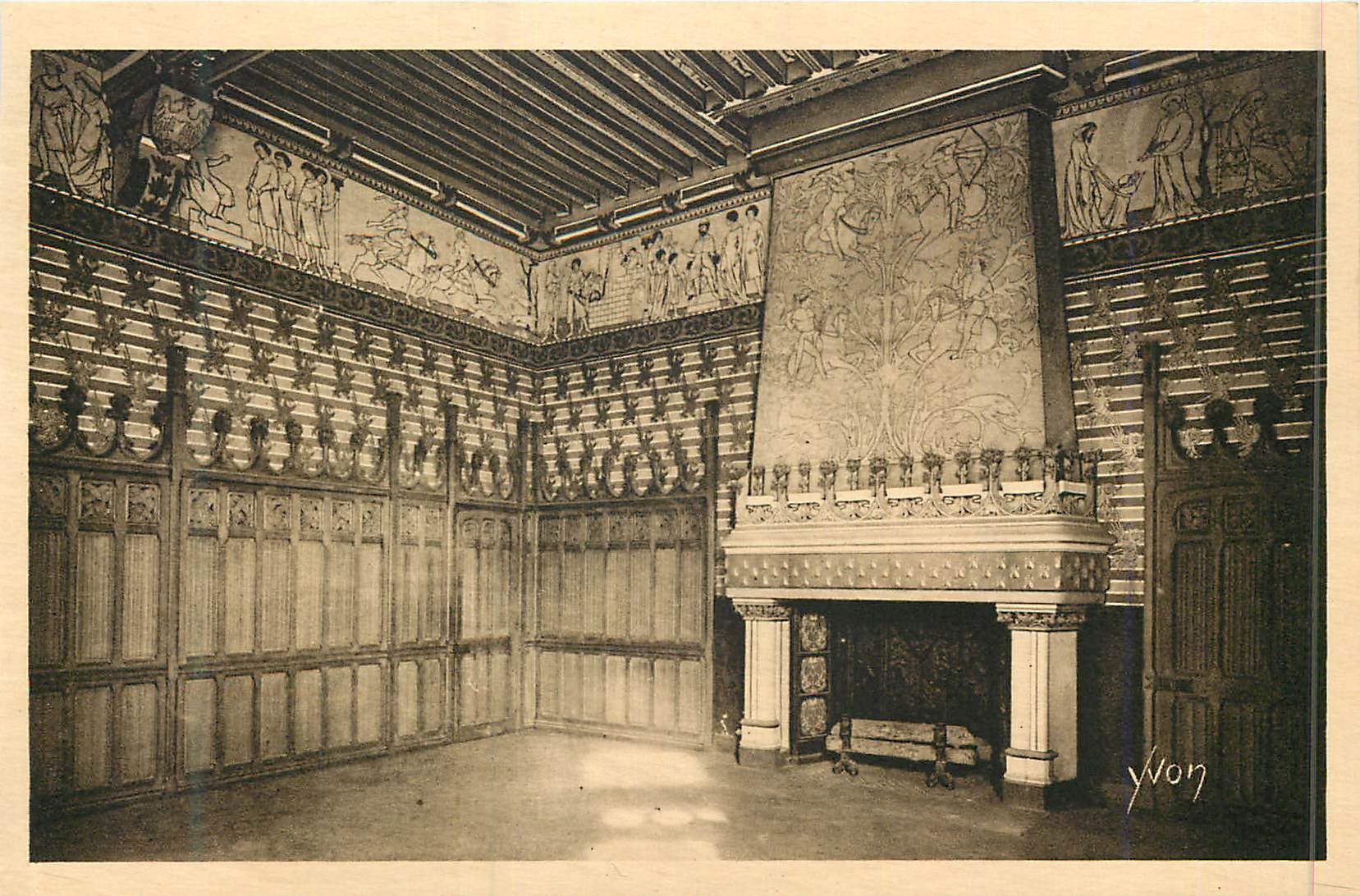CPA La douce france chateau de pierrefonds (oise) la chambre du seigneur
