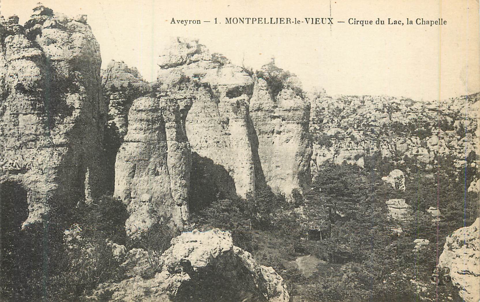 CPA Aveyron 1 montpellier le vieux cirque du lac la chapelle