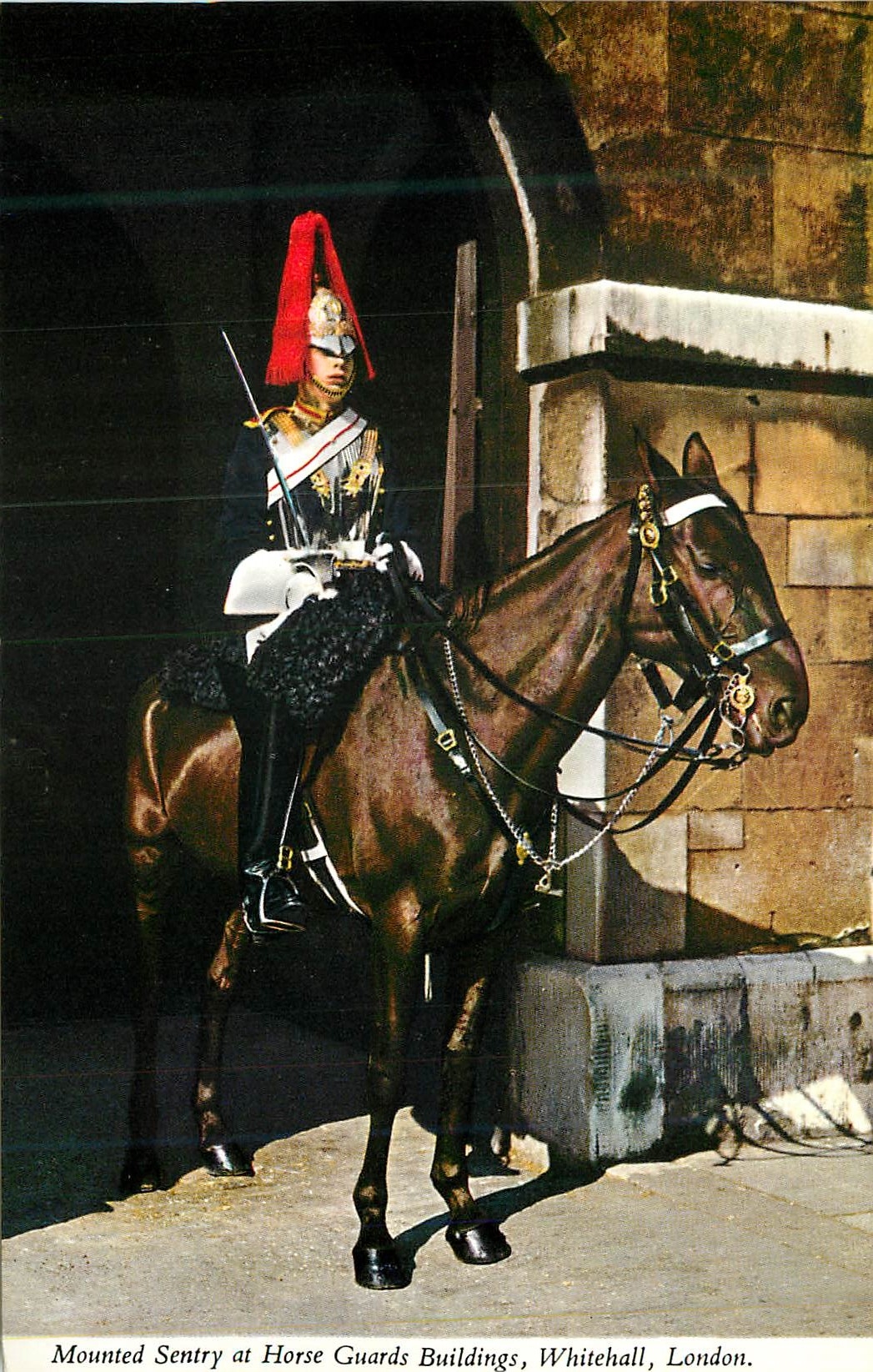CPM Mounted sentry at horse guards buildings whitehall london Militaria