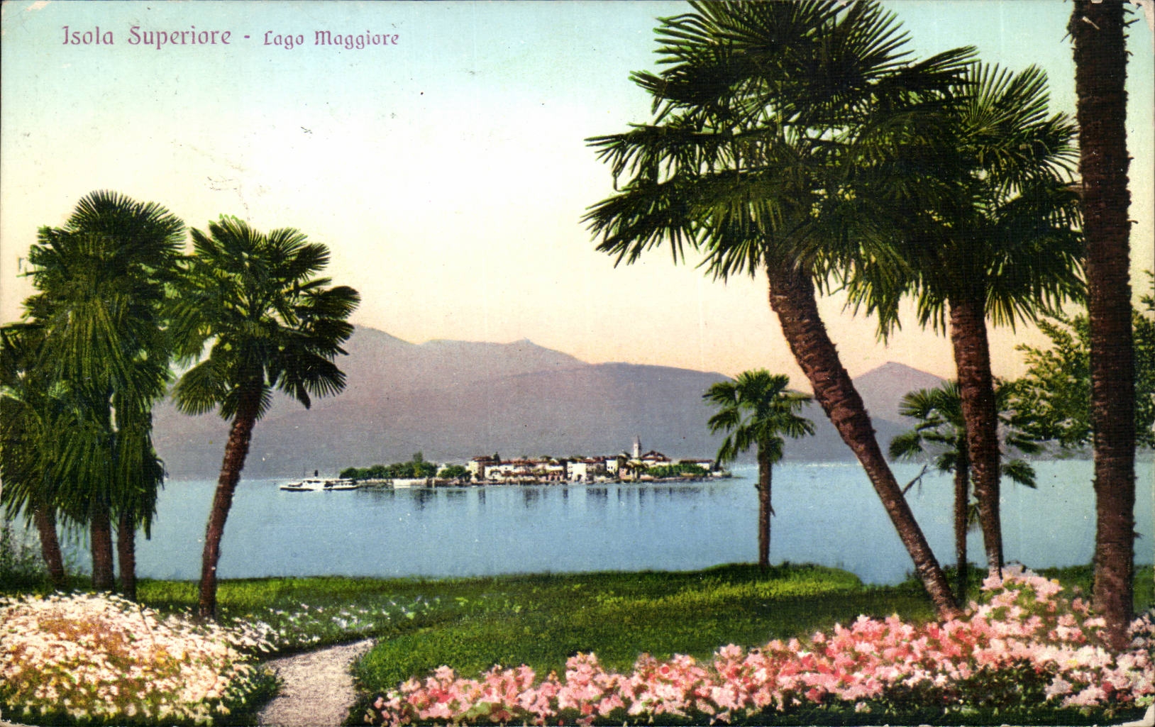 CPA Italy Italia insulated Superiore Lago maggiore