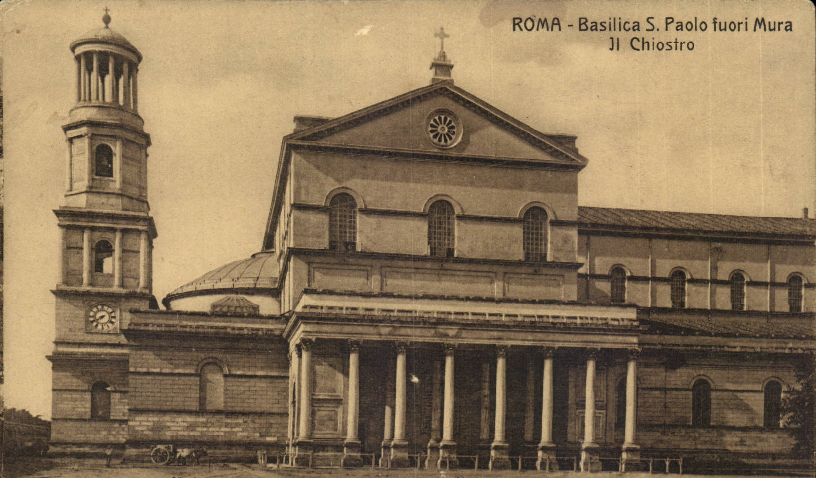 CPA Italien Italien Rom Basilika S Paolo furoi ummauerte es Chriostro