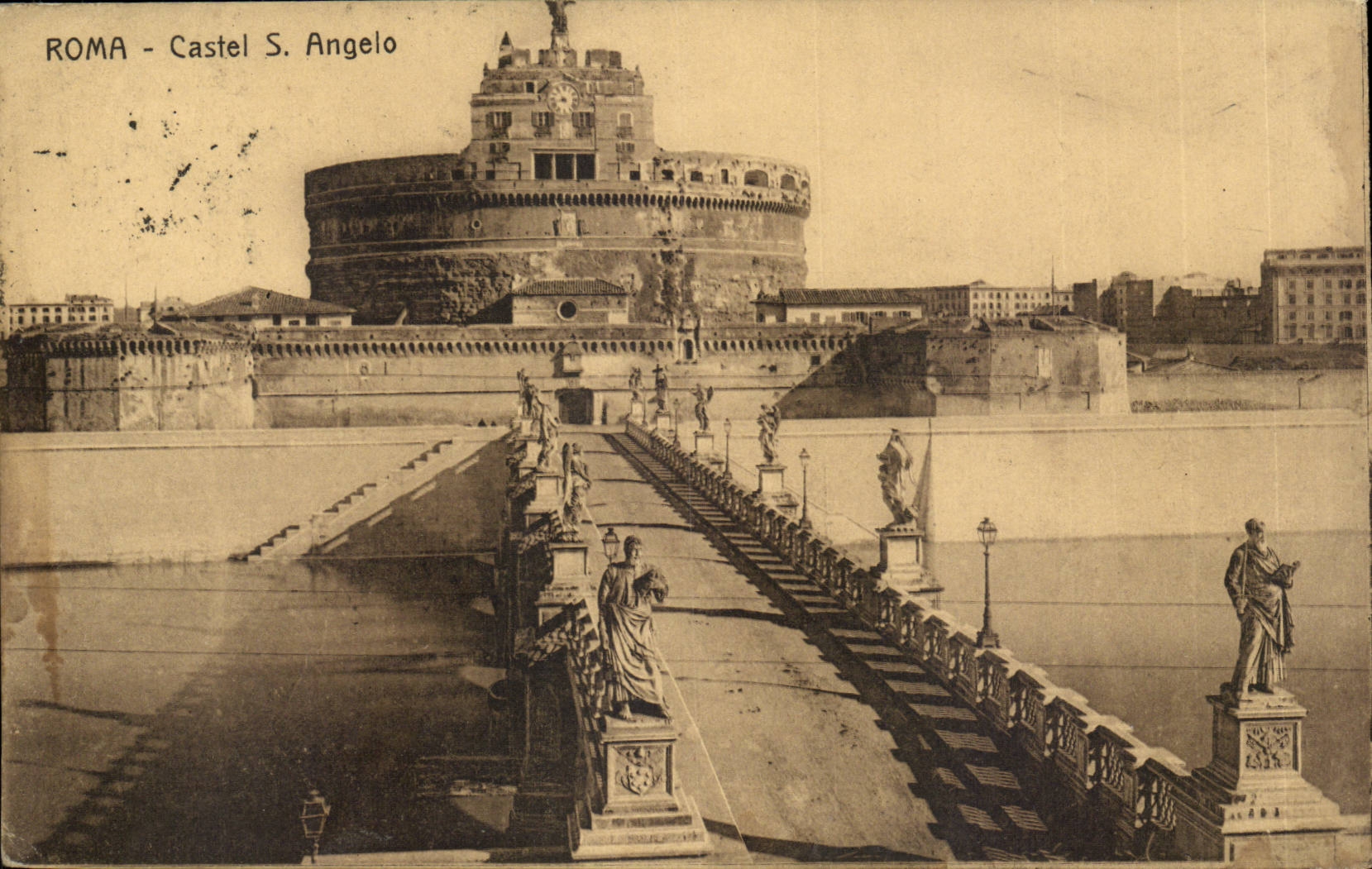 CPA Italie Italia Roma Castel S Angelo