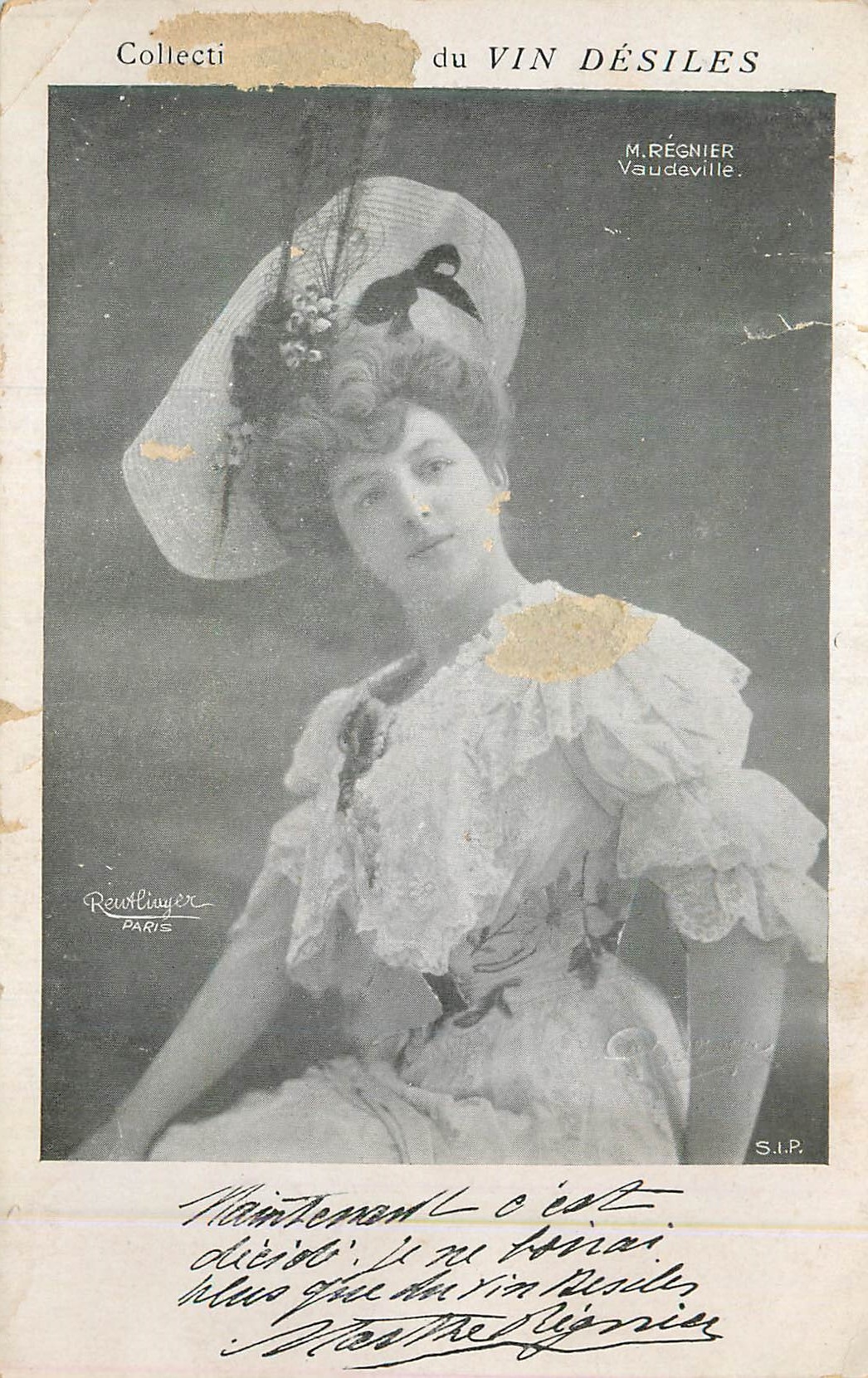 CPA Collection Artistique du Vin Desiles M Regnier Vaudeville