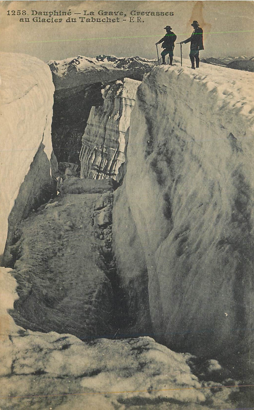 CPA Dauphine La Grave Crevasses au Glacier du Tabuchet ER Alpinisme