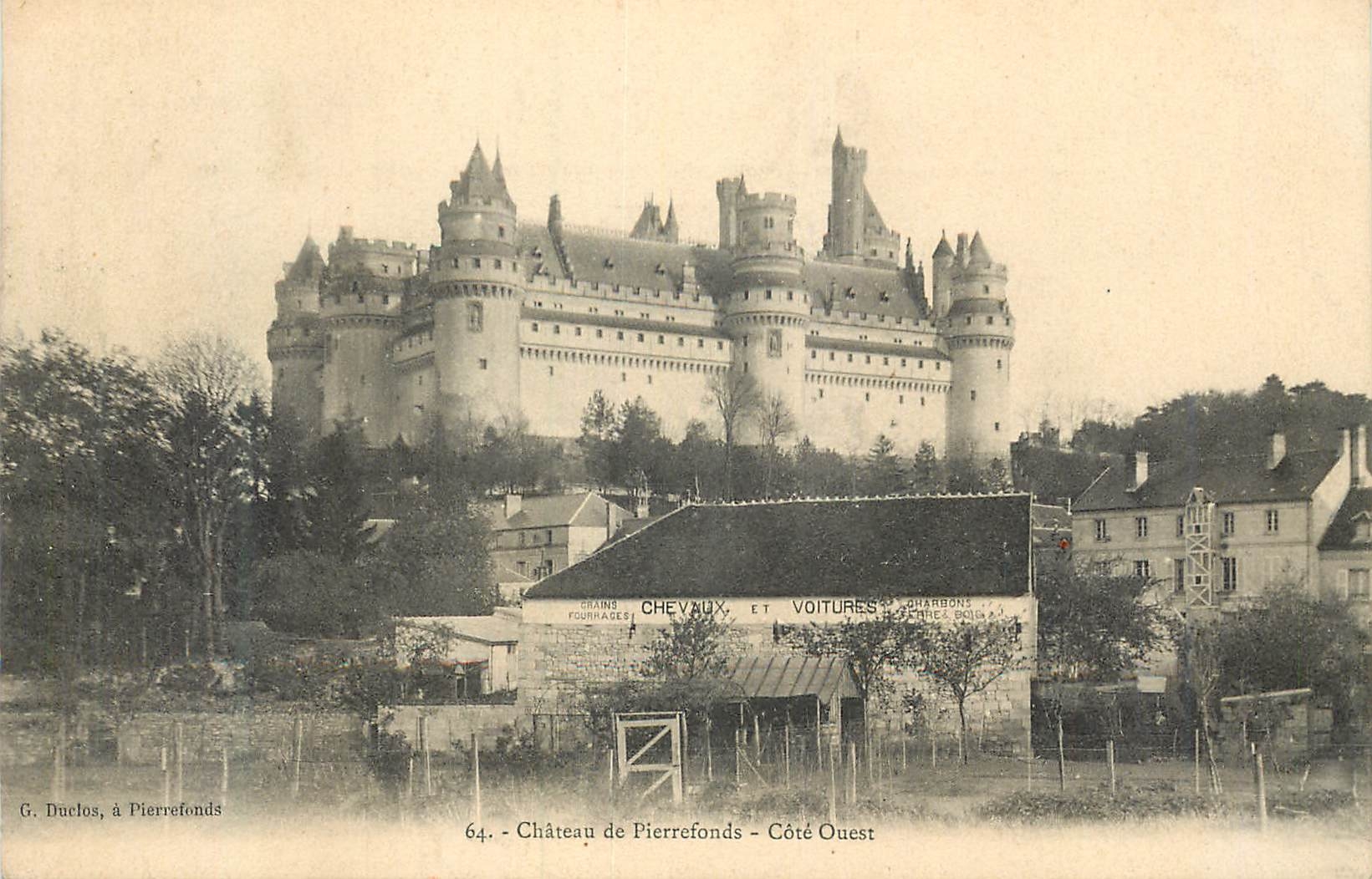 CPA Chateau de Pierrefonds Cote Ouest