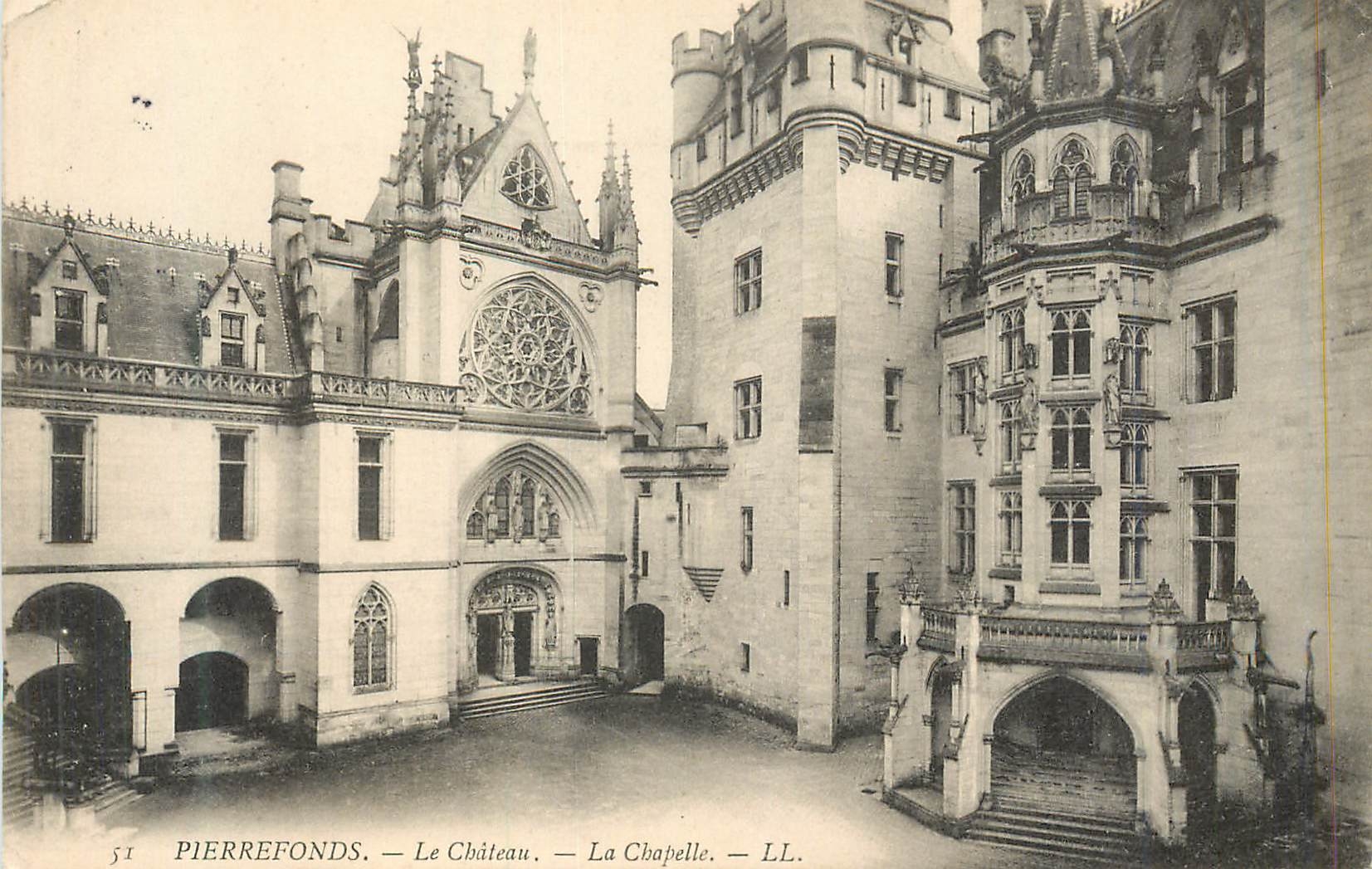CPA Pierrefonds Le Chateau La Chapelle
