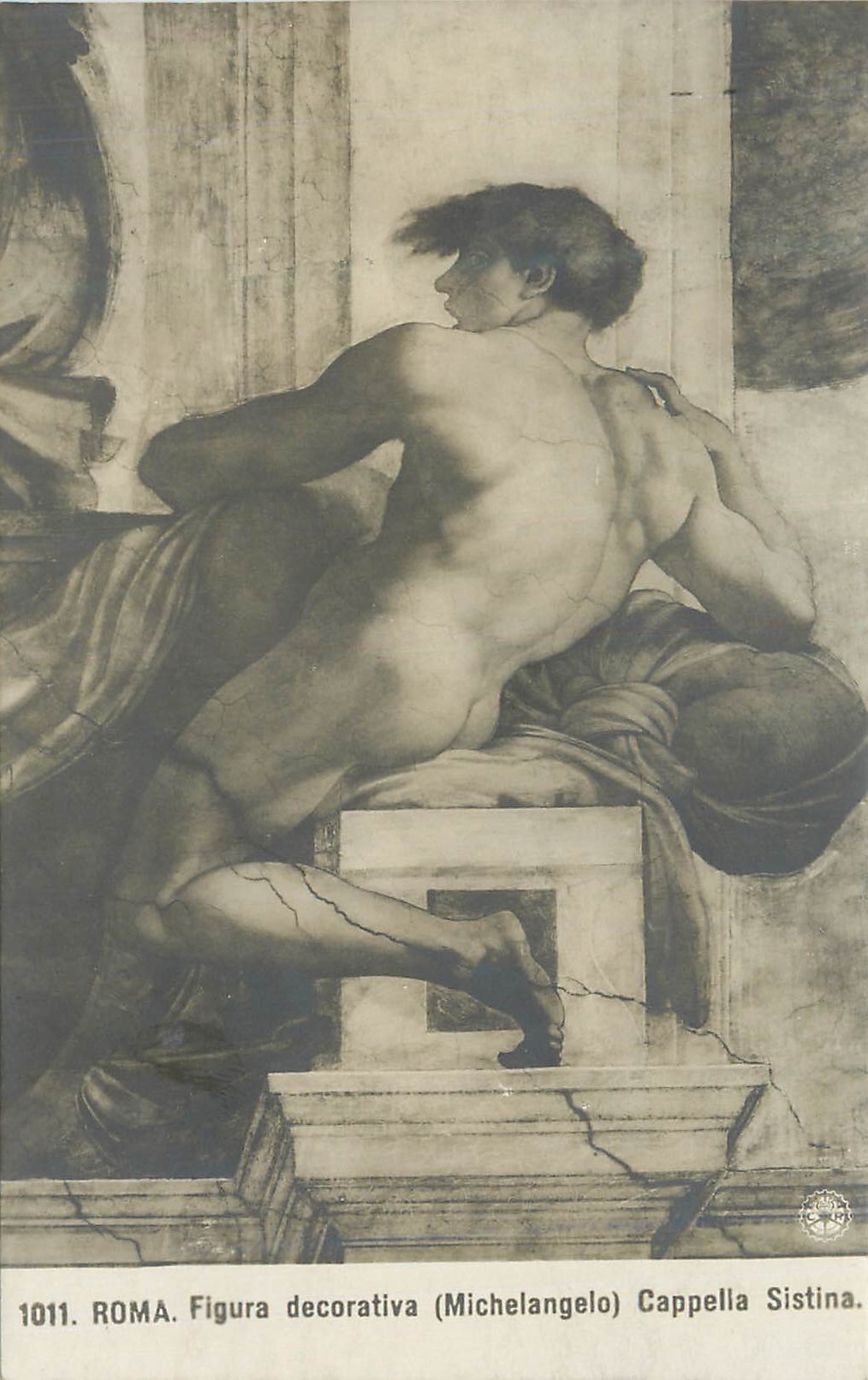 CPA Roma Figura Decorativa (Michelangelo) Cappella Sistina